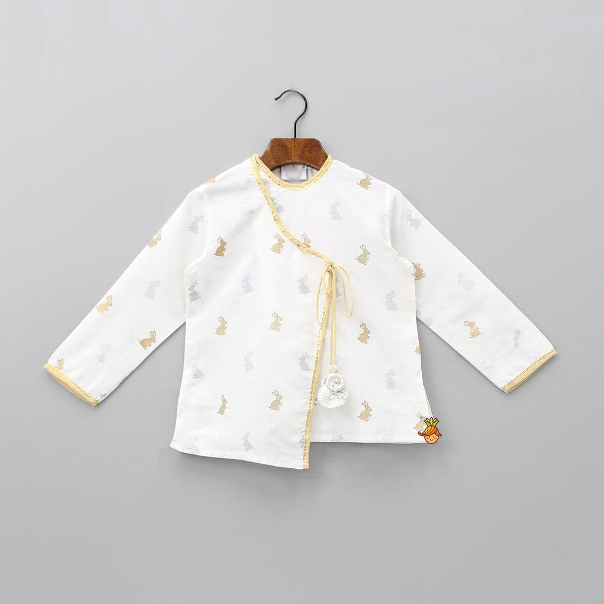 Pre Order: Bunny Print Short Kurta And Dhoti view