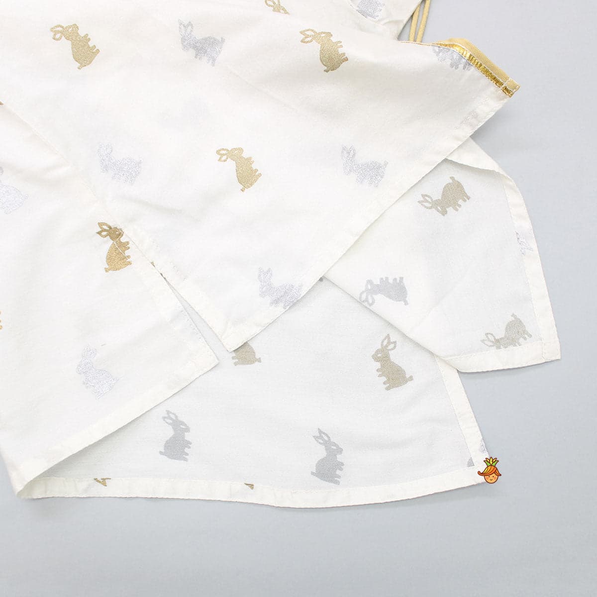 Pre Order: Bunny Print Short Kurta And Dhoti view