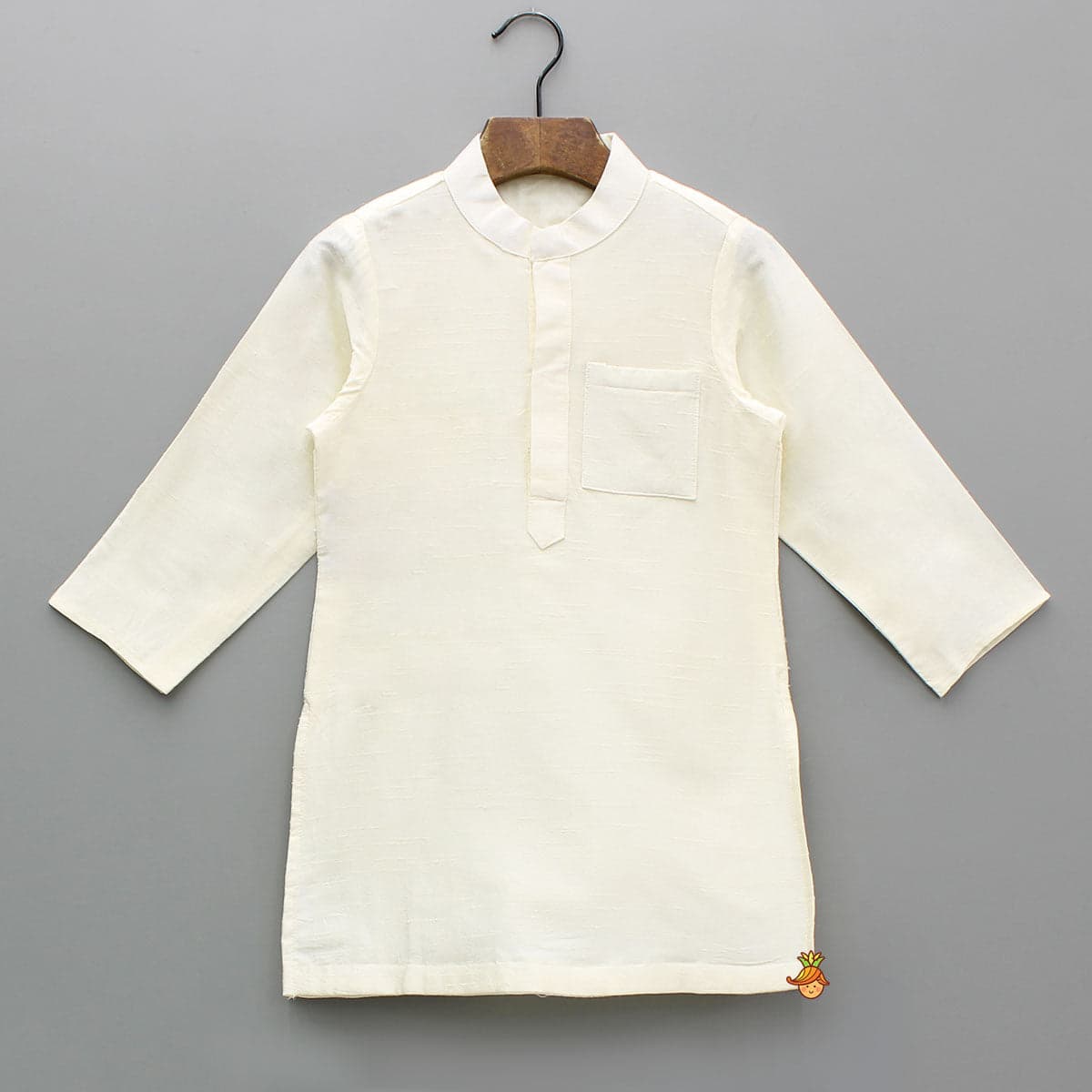 Pre Order: Kurta And Pyjama With Asymmetric Floral Printed Jacket view