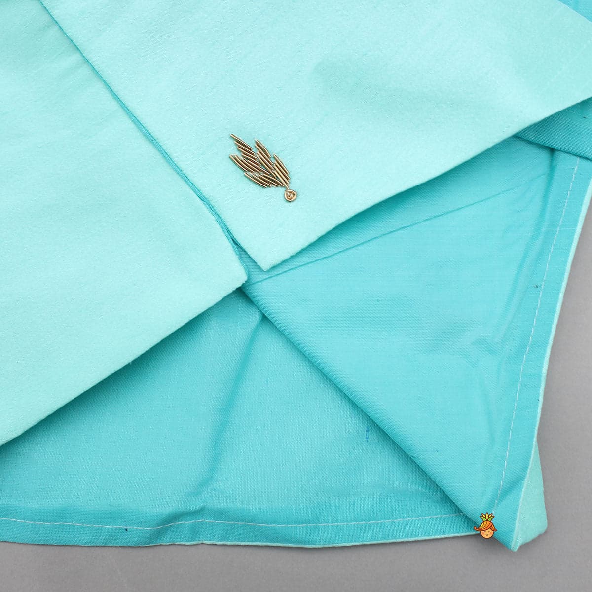 Pre Order: Asymmetric And Embroidered Kurta With Churidar view