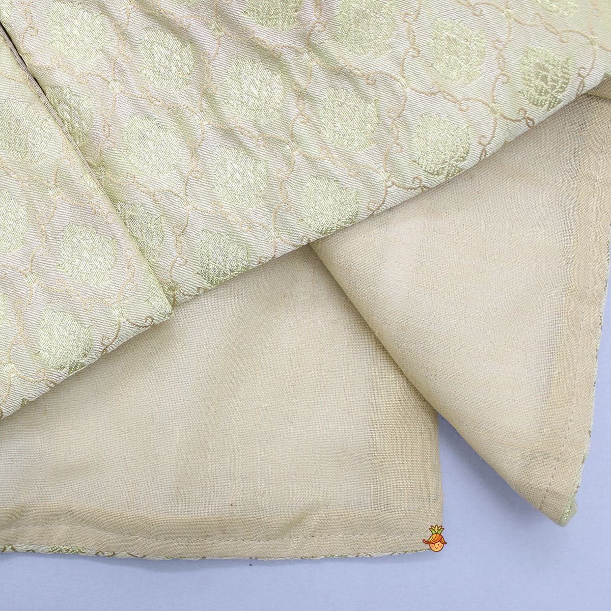 Pre Order: Brocade Embroidered Sherwani Style Kurta And Dhoti With Shawl view