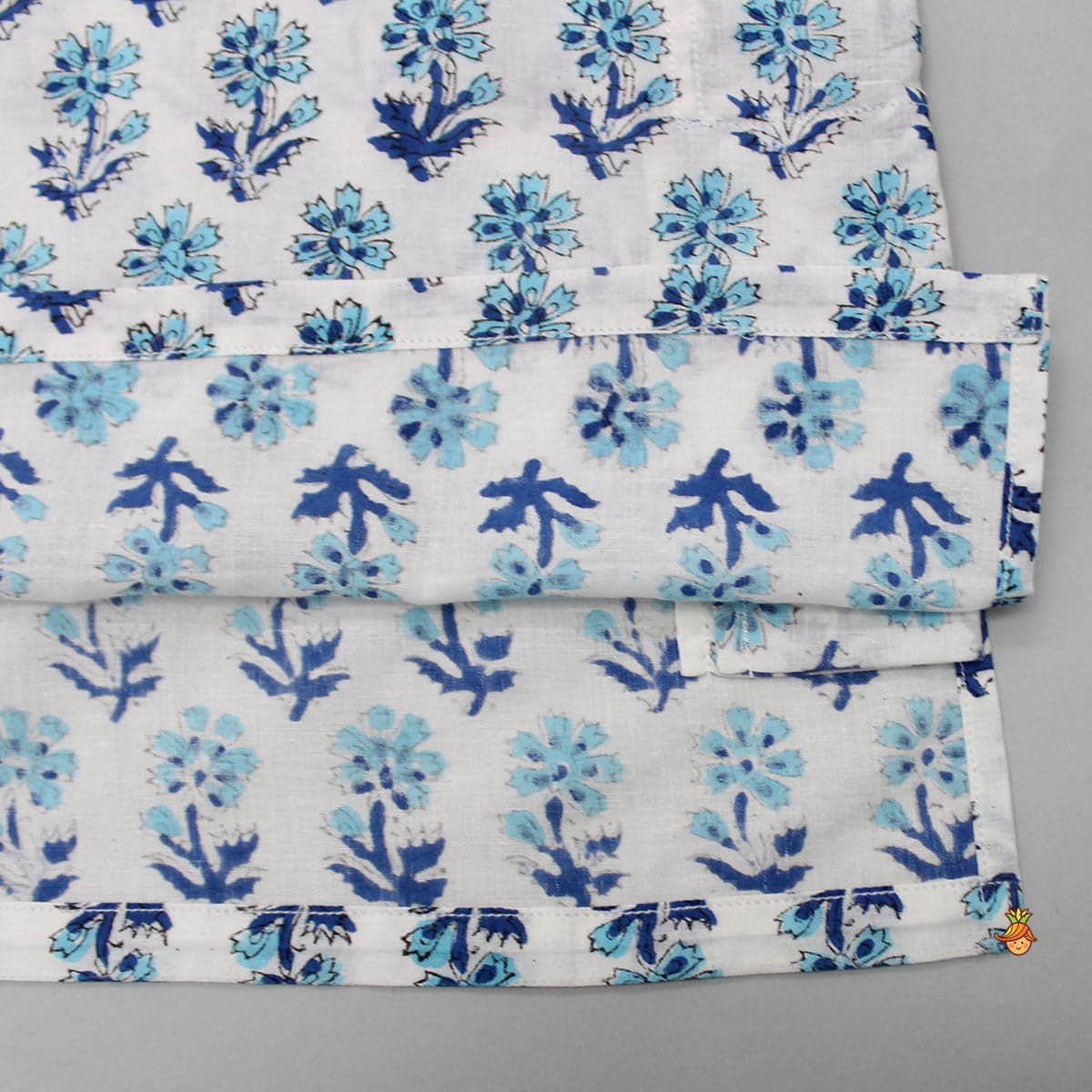 Hand Block Printed Kurta With Pyjama view