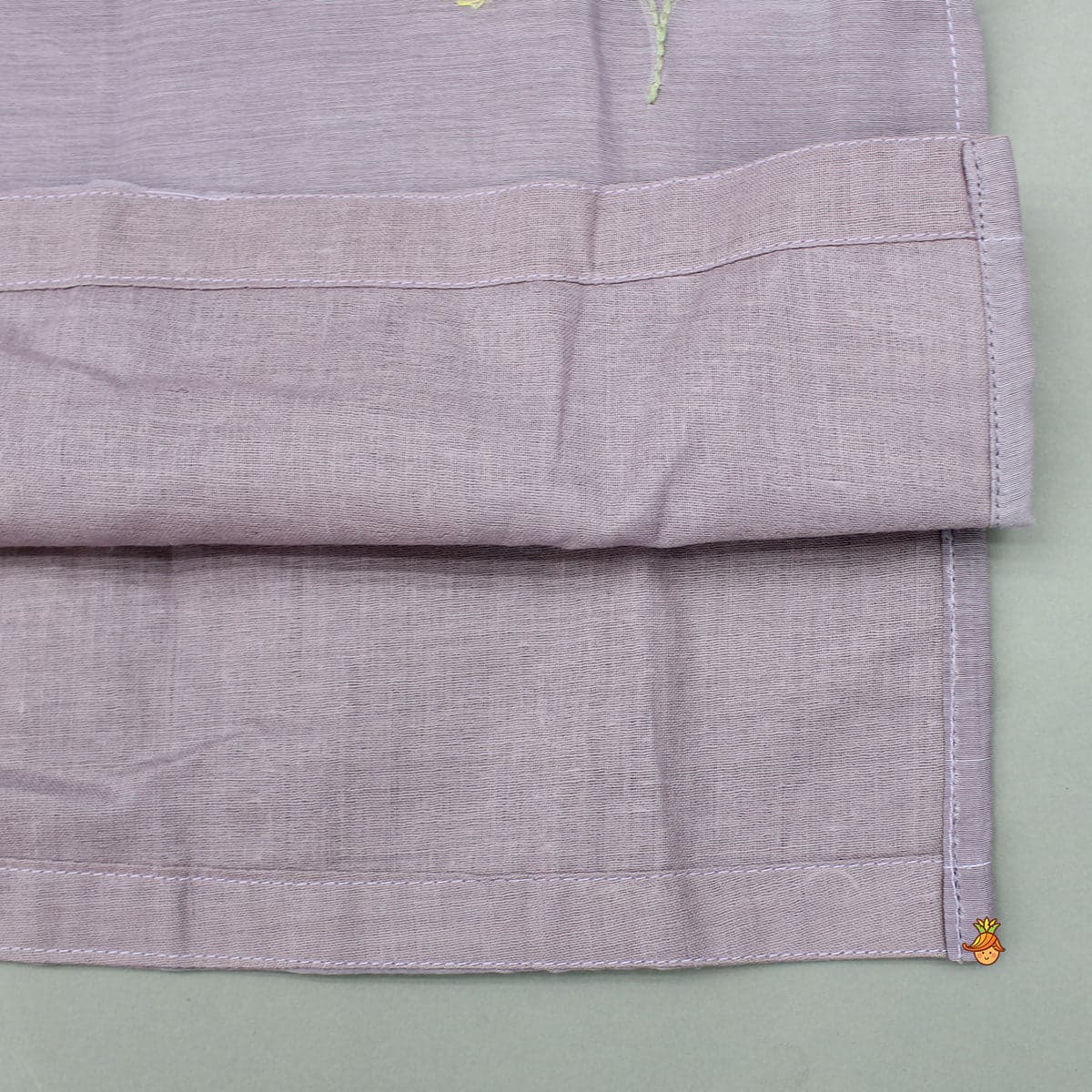 Pre Order: Embroidered Lavender Kurta With Pyjama view
