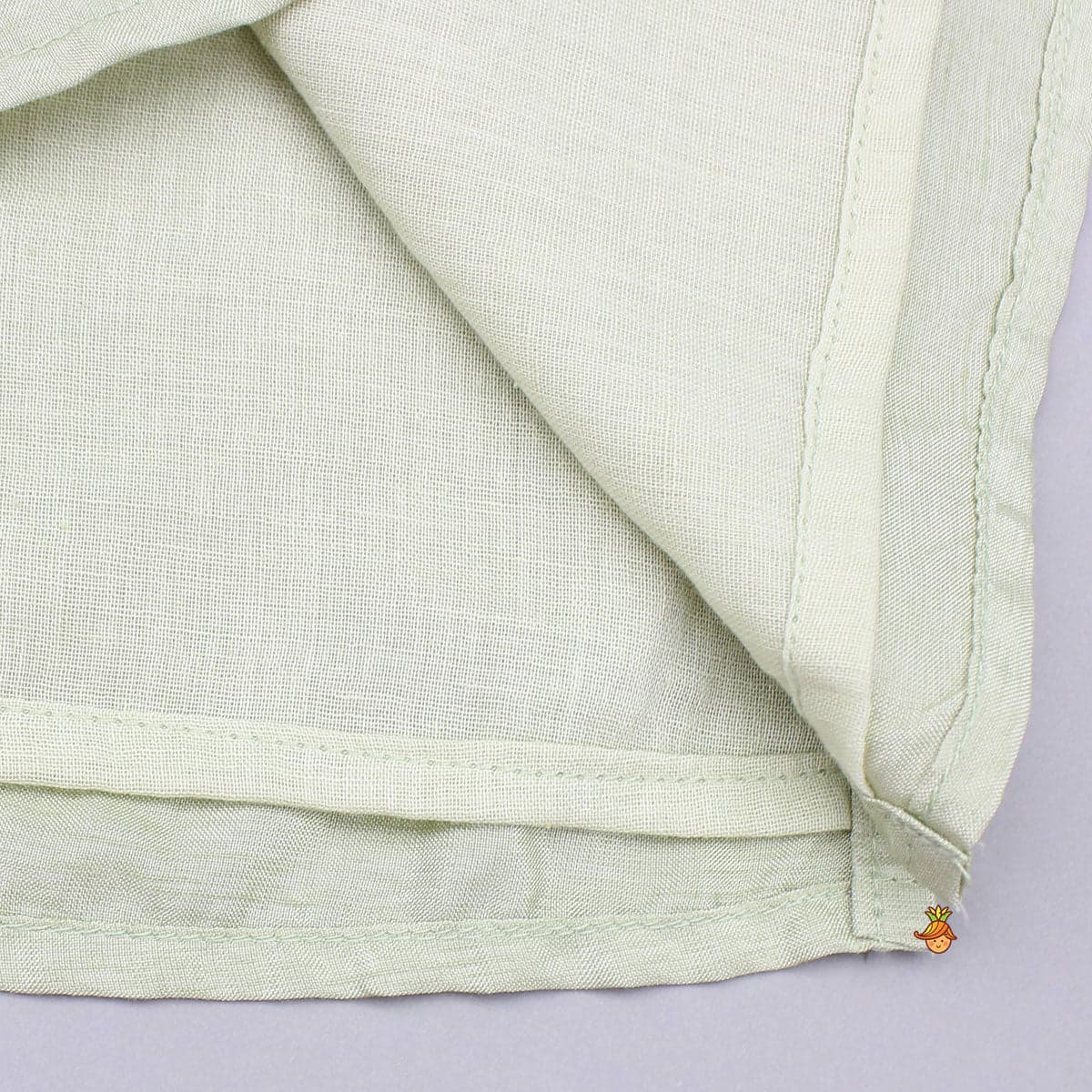 Pre Order: Green Kurta And Pink Embroidered Jacket With Pyjama view