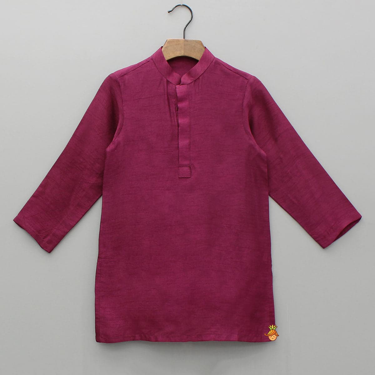 Pre Order: Maroon Kurta With Embroidered Jacket And Pyjama view