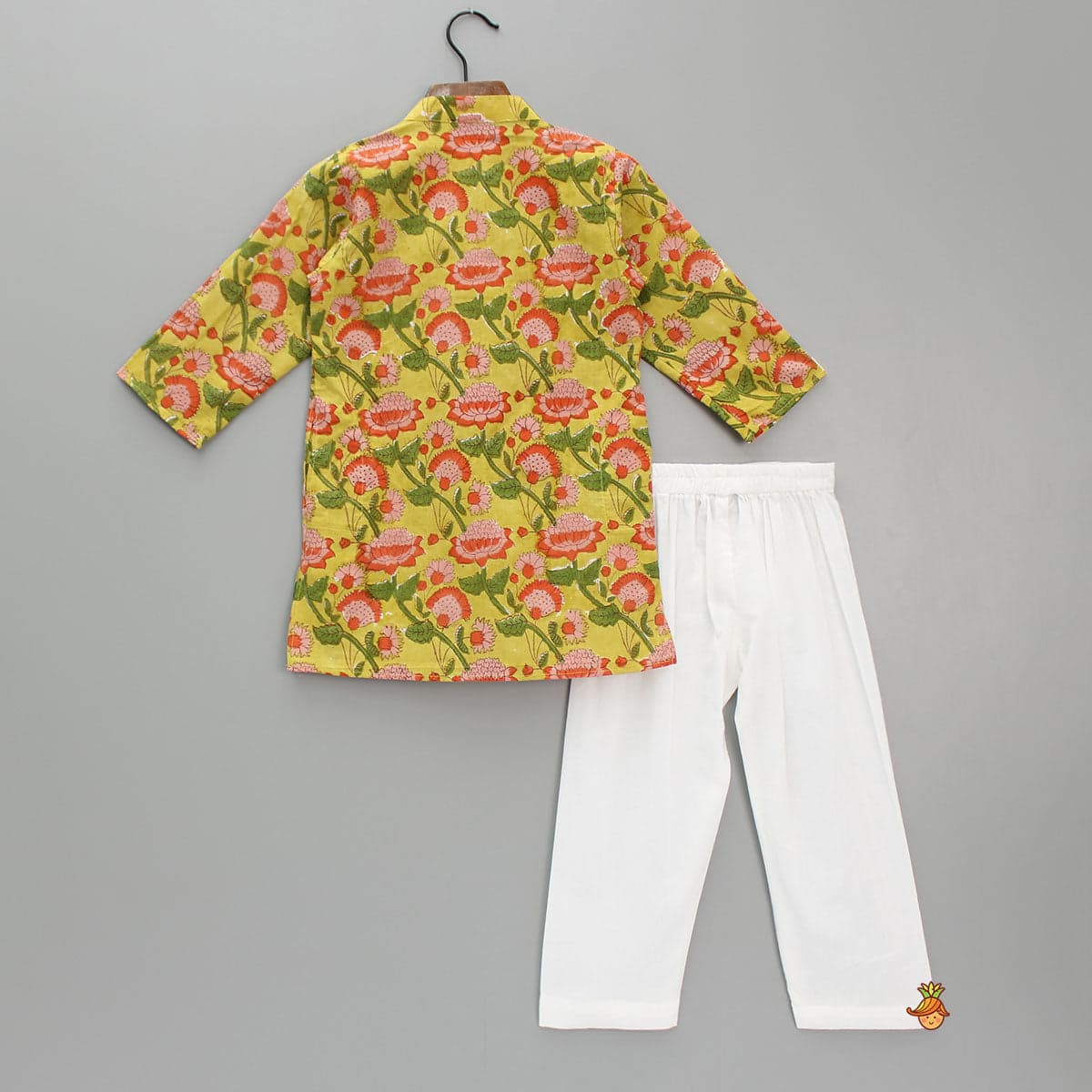 Floral Printed Multicolor Kurta With Pyjama view