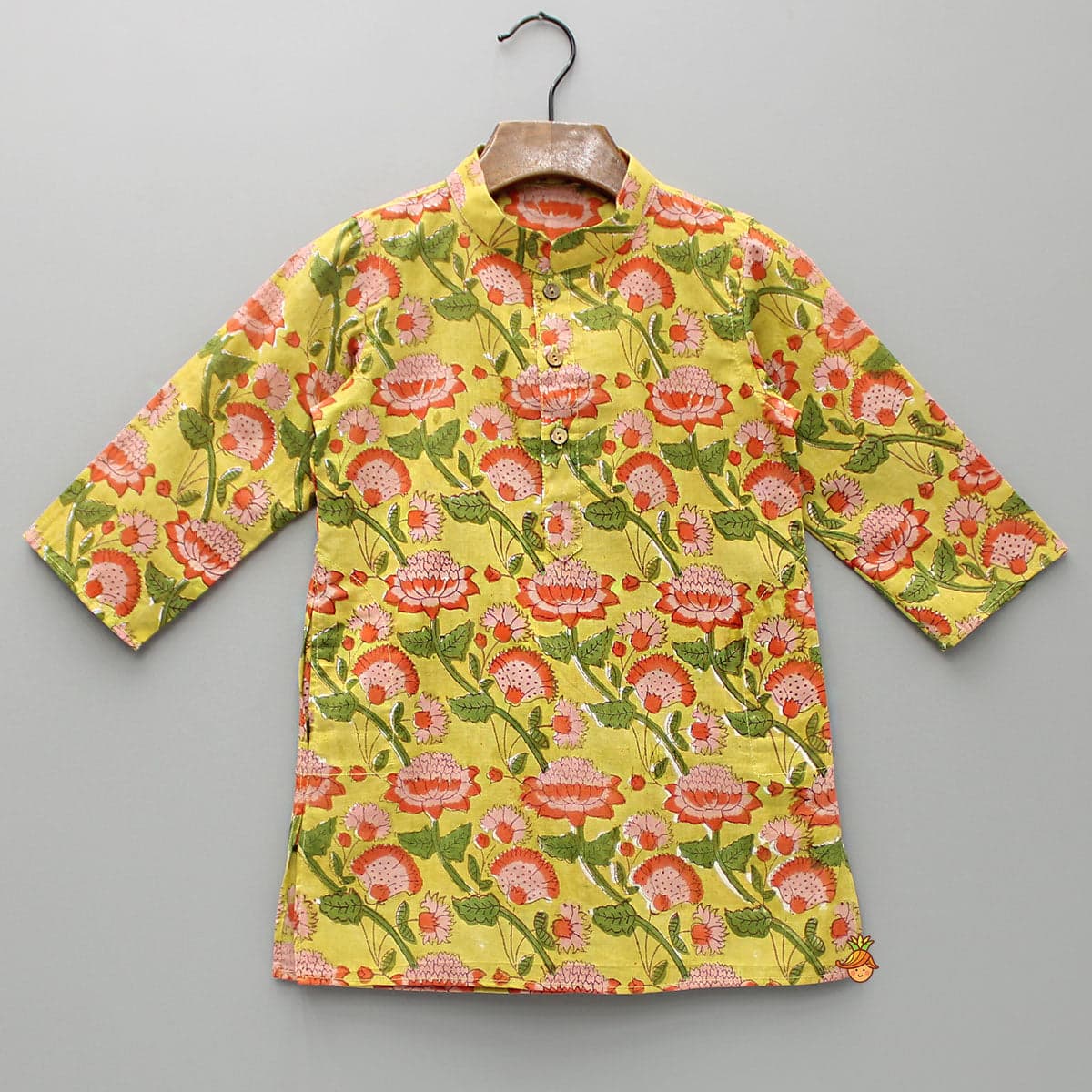 Floral Printed Multicolor Kurta With Pyjama view