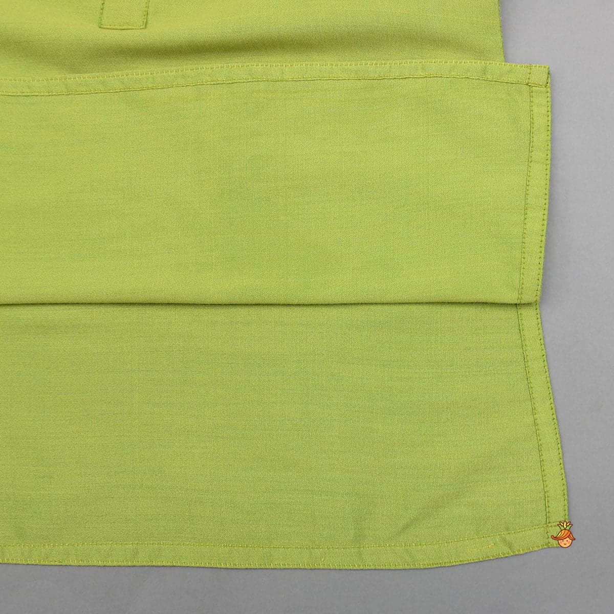 Pre Order: Green Kurta With Bird Embroidered Jacket And Pyjama view