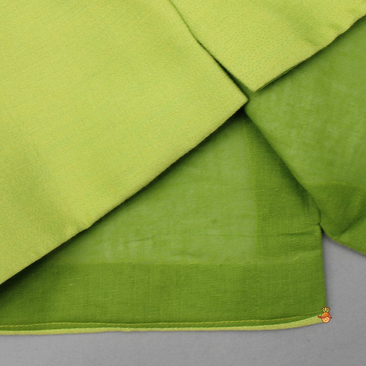 Pre Order: Green Kurta With Bird Embroidered Jacket And Pyjama view