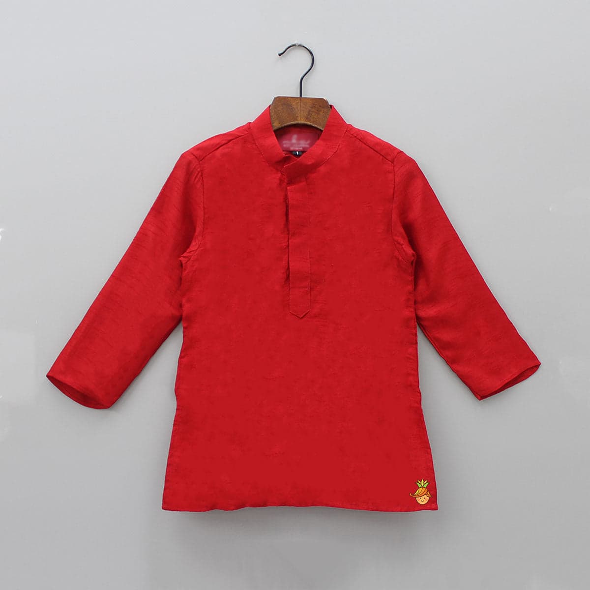 Pre Order: Red Kurta With Off White Floral And Sequins Embroidered Jacket And Pyjama view