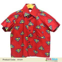 Baby Boy Shirt – Baby Superman Kids Clothes for 1 – 3-year Boys