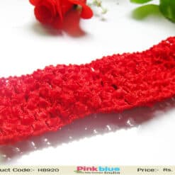Simply Smart Red Crochet Hair Accessory for Princess Girl