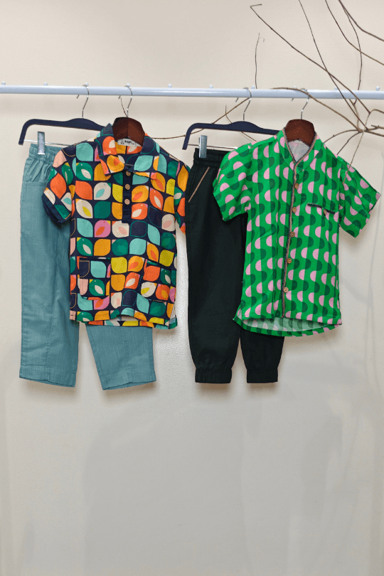 Vibrant Vibes Surprise Bundle- Pack of 2 Shirts and 2 Pants - Image 1