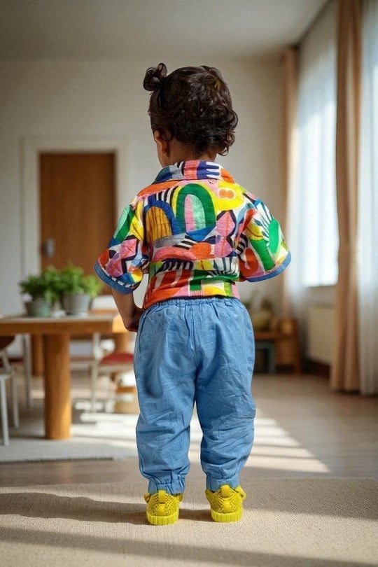 Funky Foliage Demi Collar Shirt - Image 2