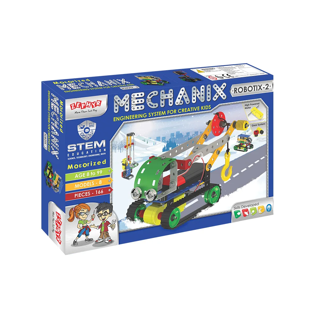 MECHANIX - ROBOTIX - 2 | 8+ Years | STEM DIY Building Kit | 166 Pieces | Build 8 Models - Image 4