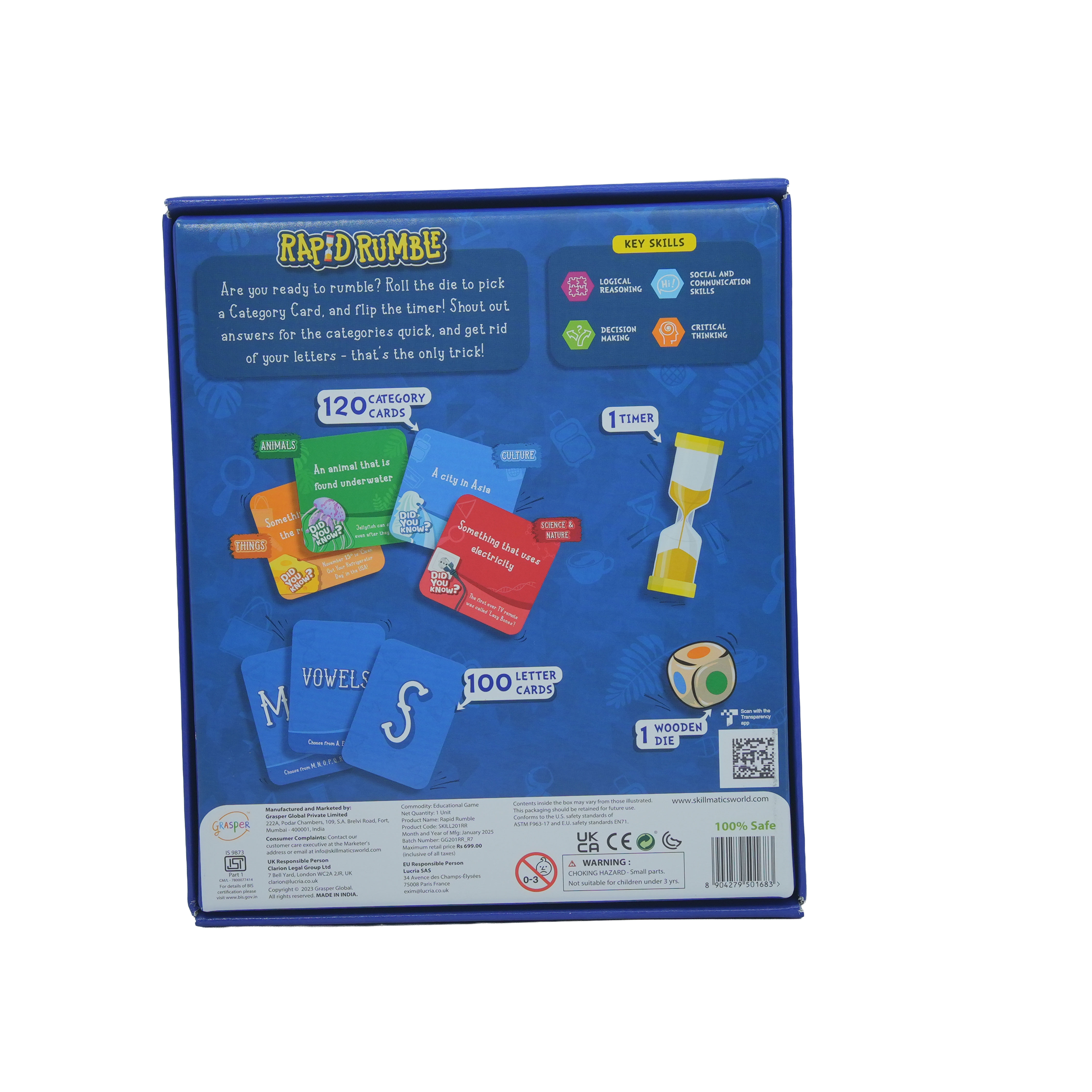 Skillmatics Rapid Rumble � Fast-Paced Category & Letter Card Game - Image 2