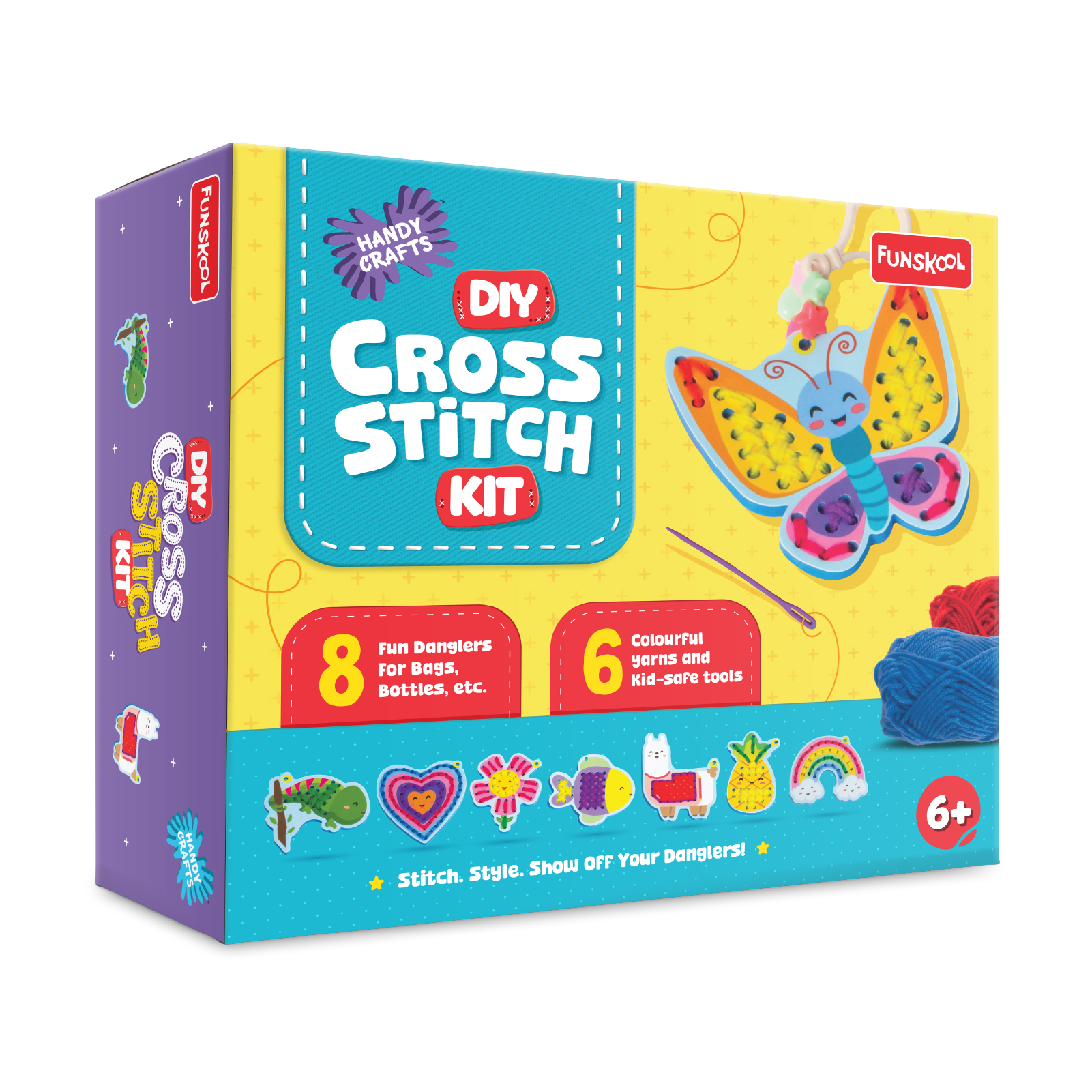 Funskool Handycrafts � DIY Cross Stitch Kit (Stitch, String & Hang) - Image 1
