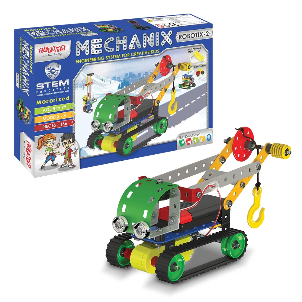 MECHANIX - ROBOTIX - 2 | 8+ Years | STEM DIY Building Kit | 166 Pieces | Build 8 Models - Image 1
