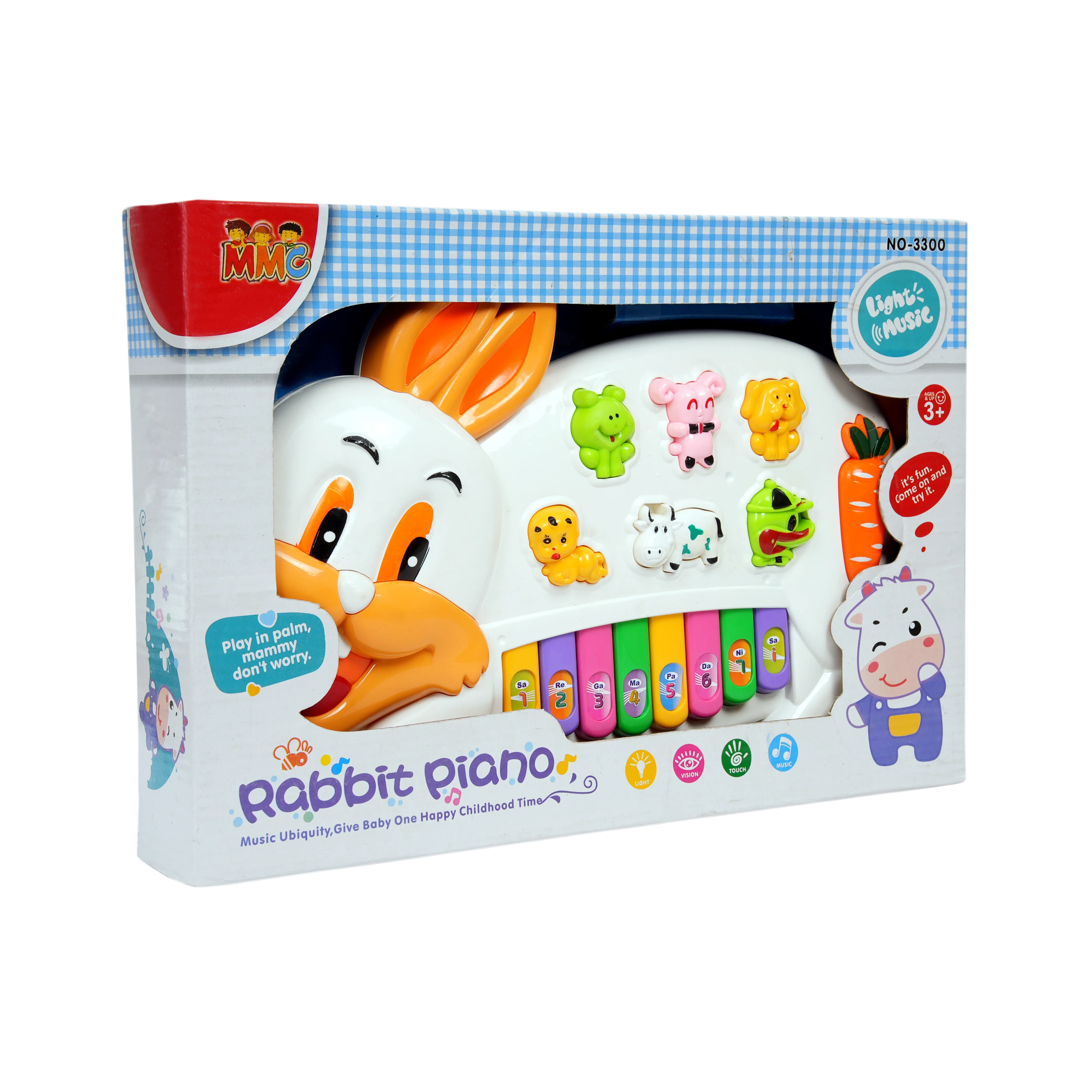 Rabbit Piano � Musical Toy with Lights & Animal Sounds - Image 2