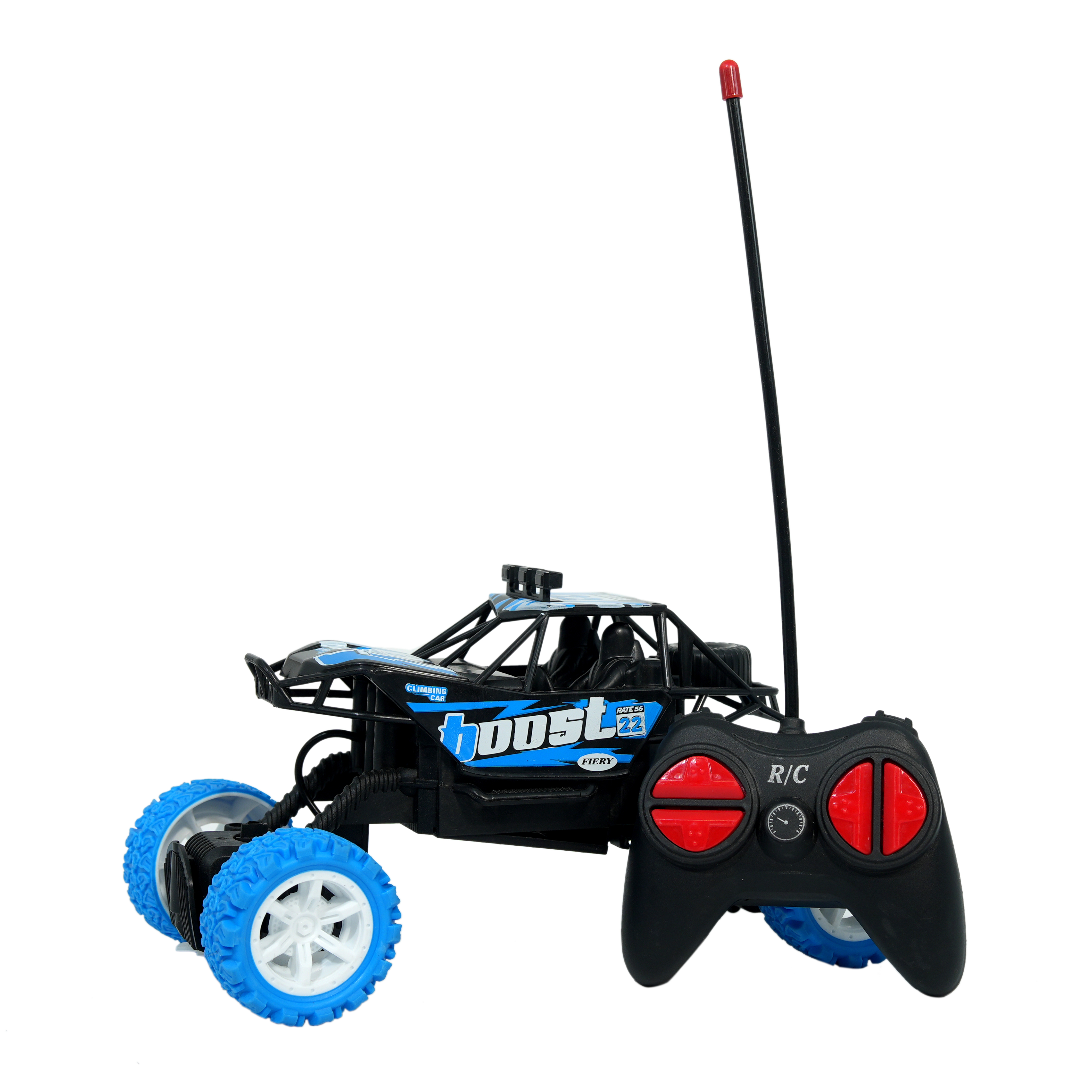Monster Charge 1:20 RC Extreme Climbing Car with 2.4GHz Remote & Colorful Lighting � Blue Studless Tyres - Image 5