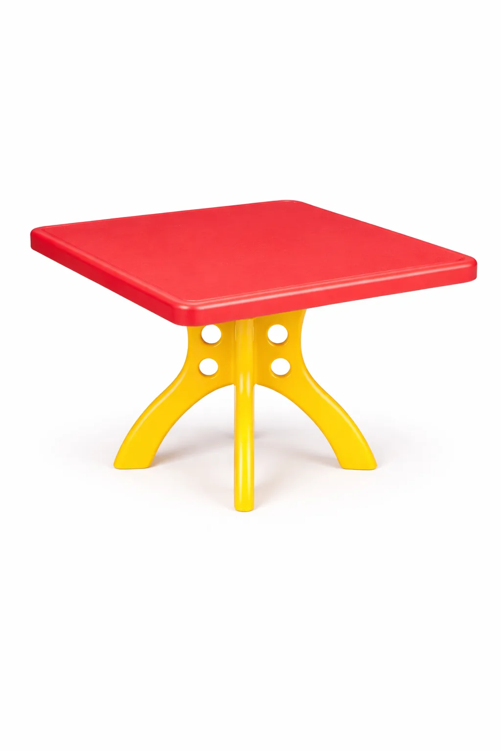 Square Kids Plastic Table Red | Strong Activity & Study Table for Children - Image 1