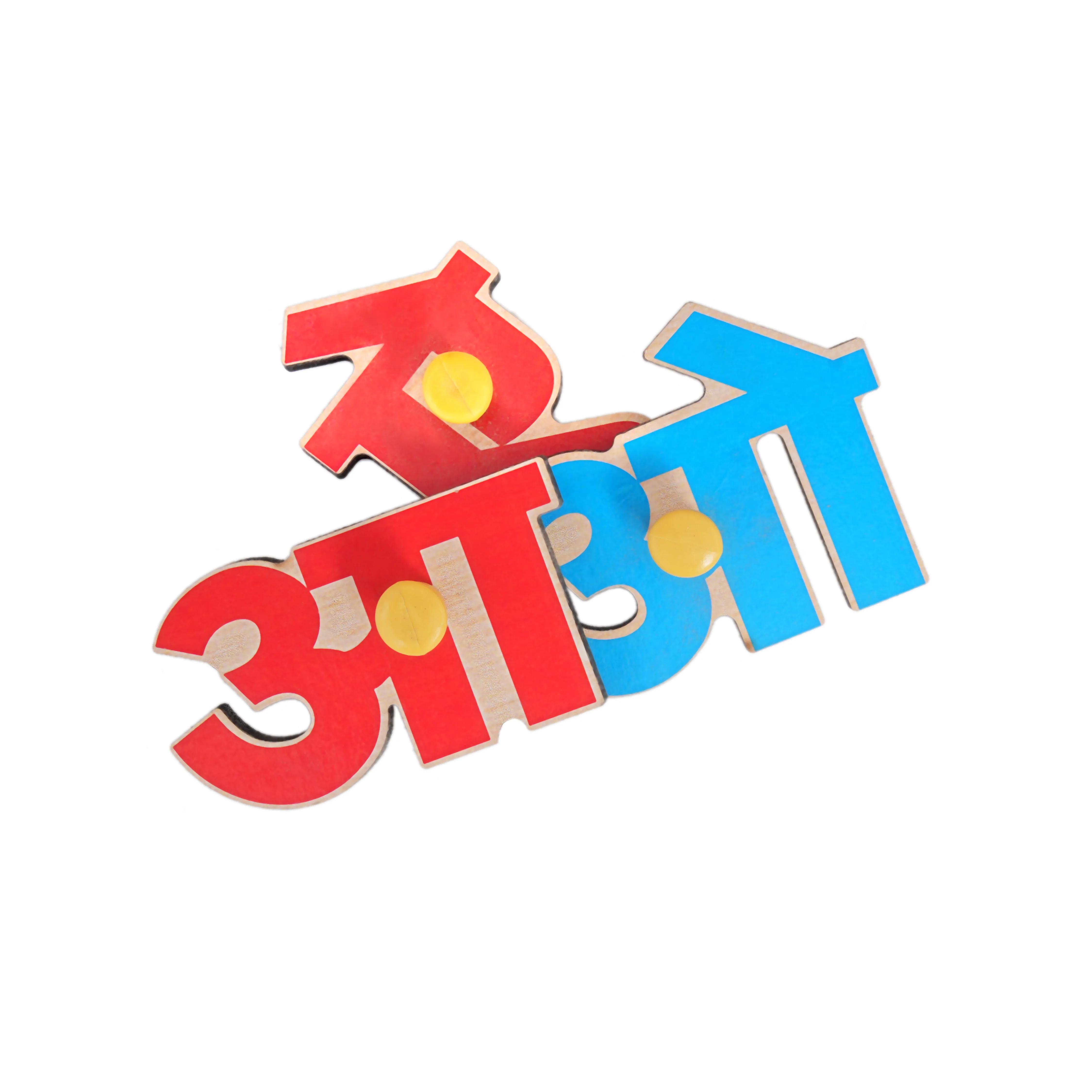 Marathi Alphabet Wooden Puzzle Board for Kids - Image 4