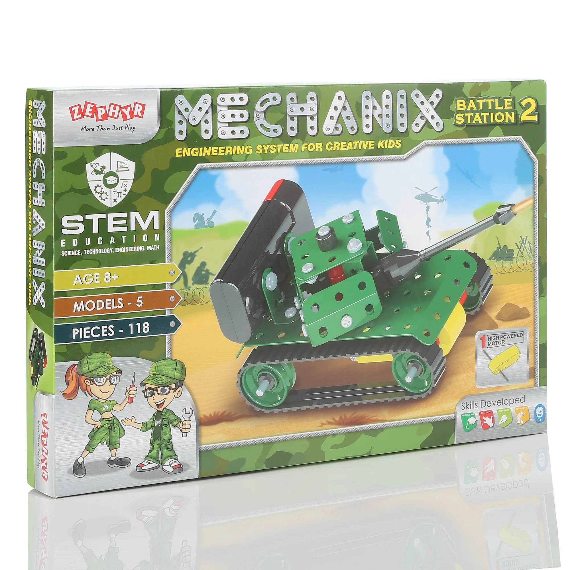 MECHANIX - WAR TANK - 2 | 8+ Years | STEM DIY Building Kit | 118 Pieces | Build 5 Models - Image 4