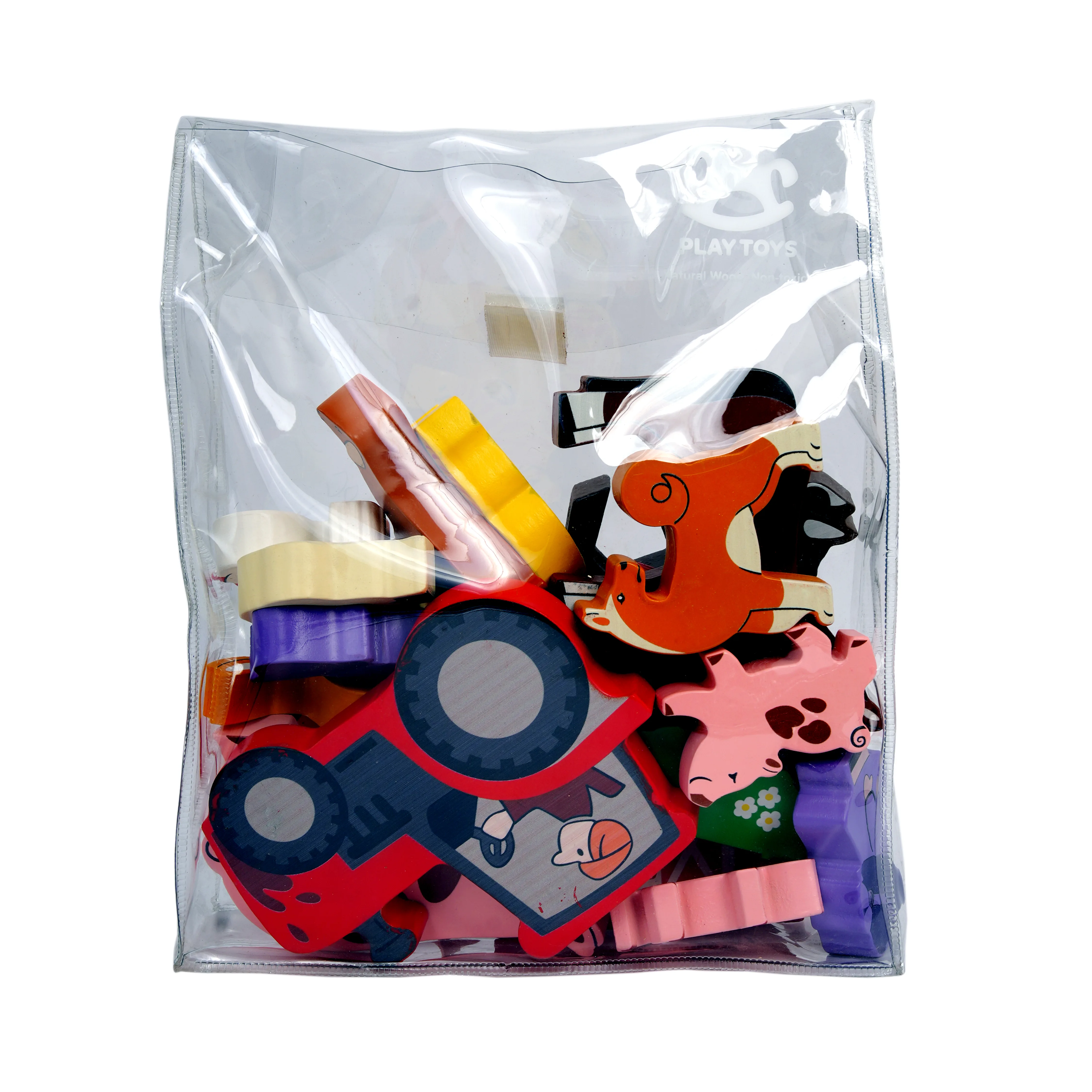 Wooden Farm Animals Puzzle Set for Kids - Image 2