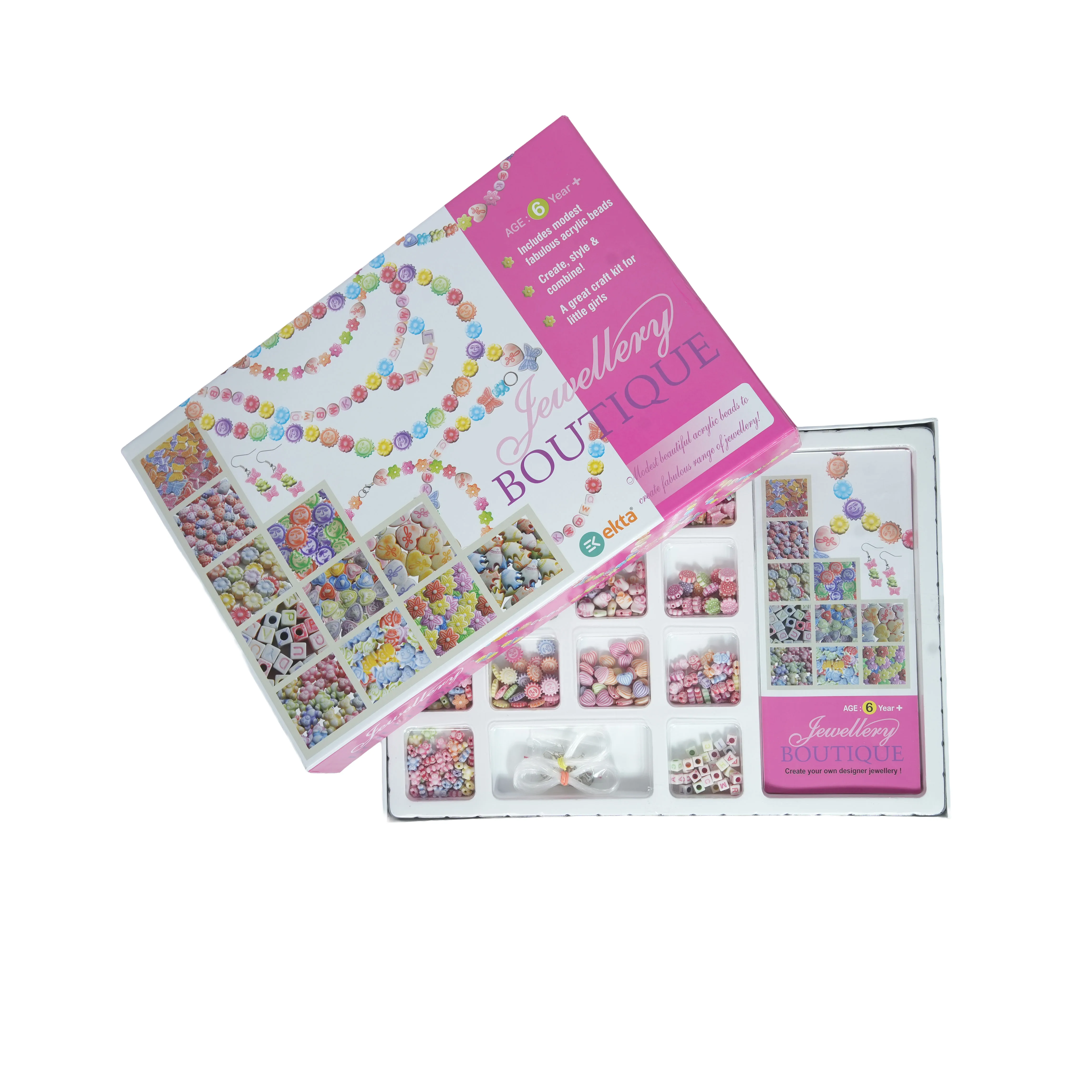 Jewellery Boutique DIY Beads Craft Kit for Kids - Image 4