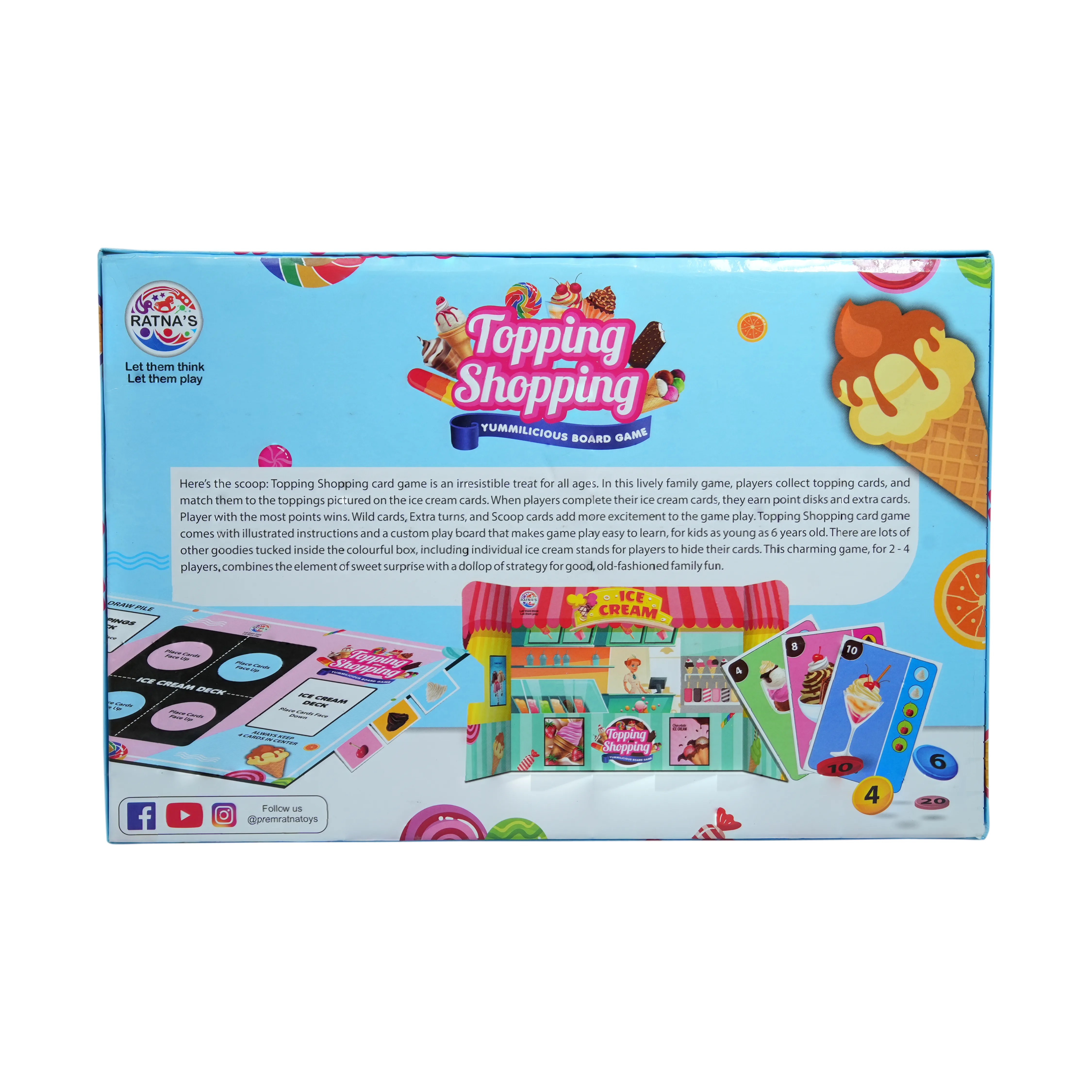 Topping Shopping � Umbilicus Ice Cream Board Game for Kids - Image 3
