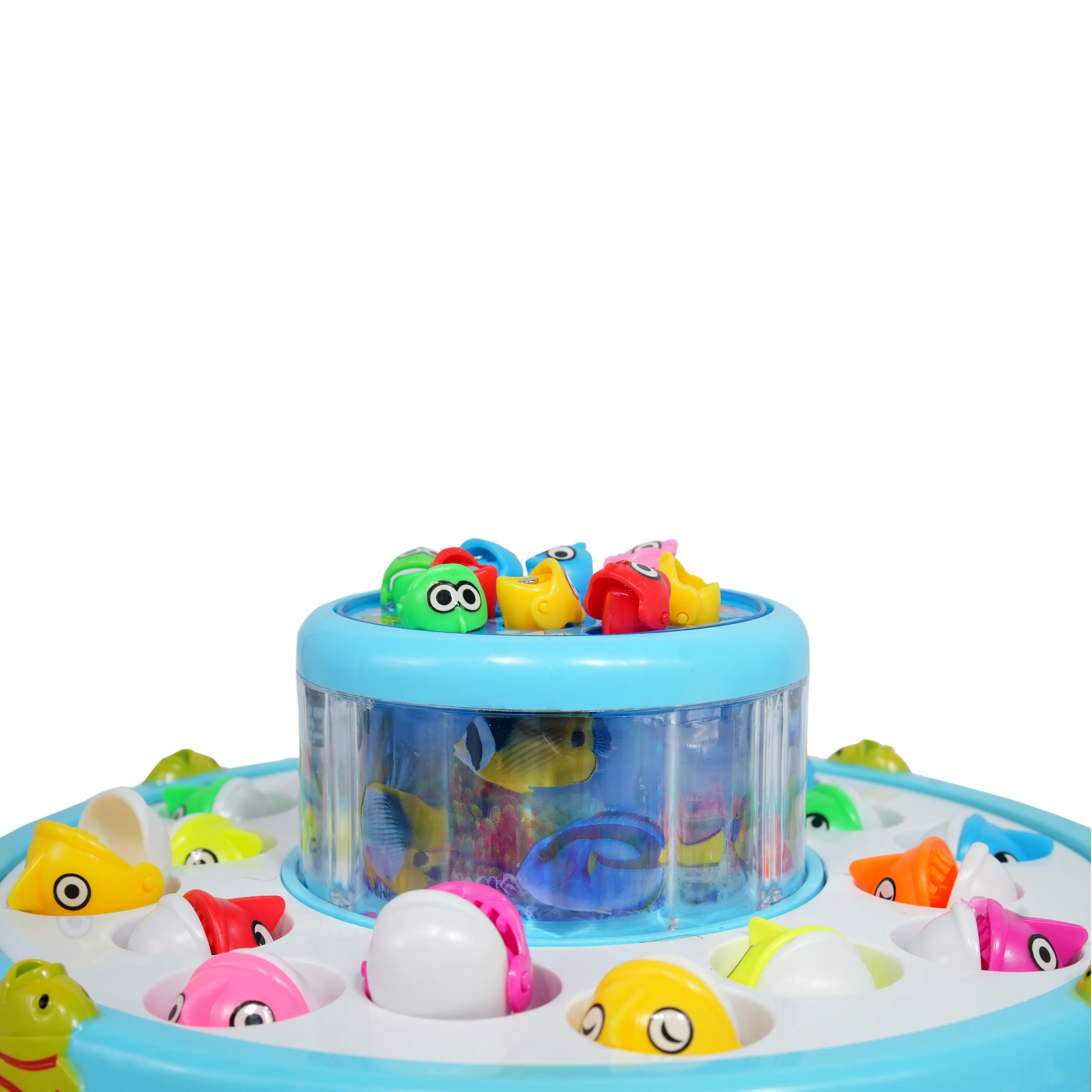 Kids Rotating Fishing Game Toy with Colorful Fish � Interactive Musical Fishing Set - Image 3