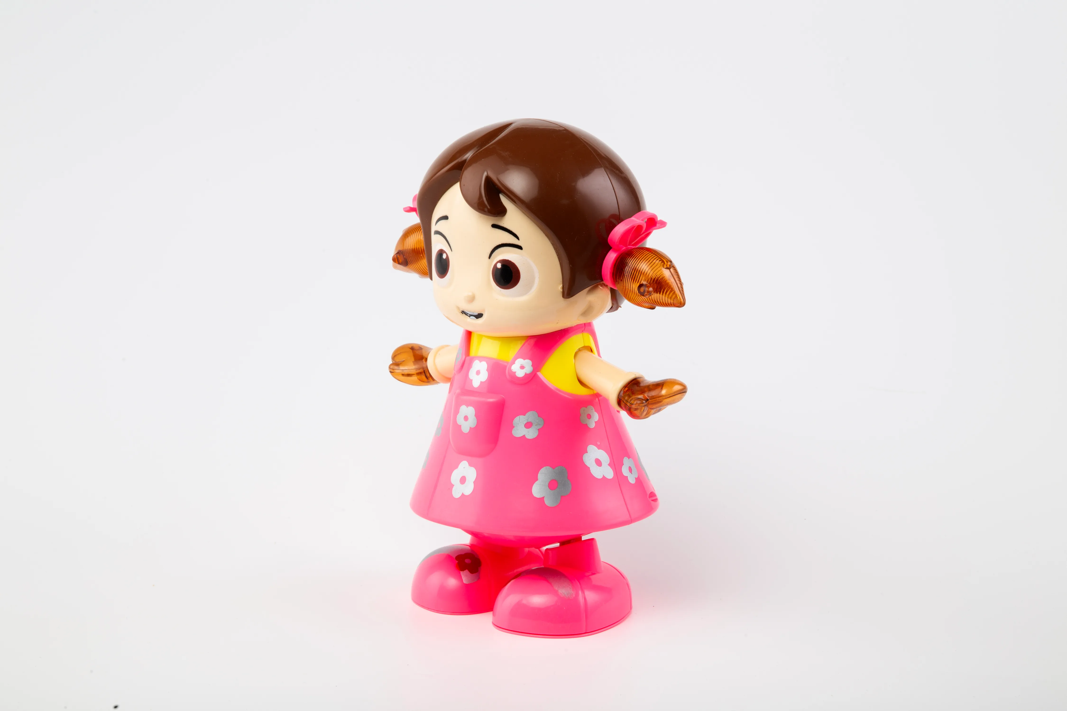Dancing Girl Toy with Lights & Music | Rotating Dancing Doll for Kids | Pink Dress - Image 3