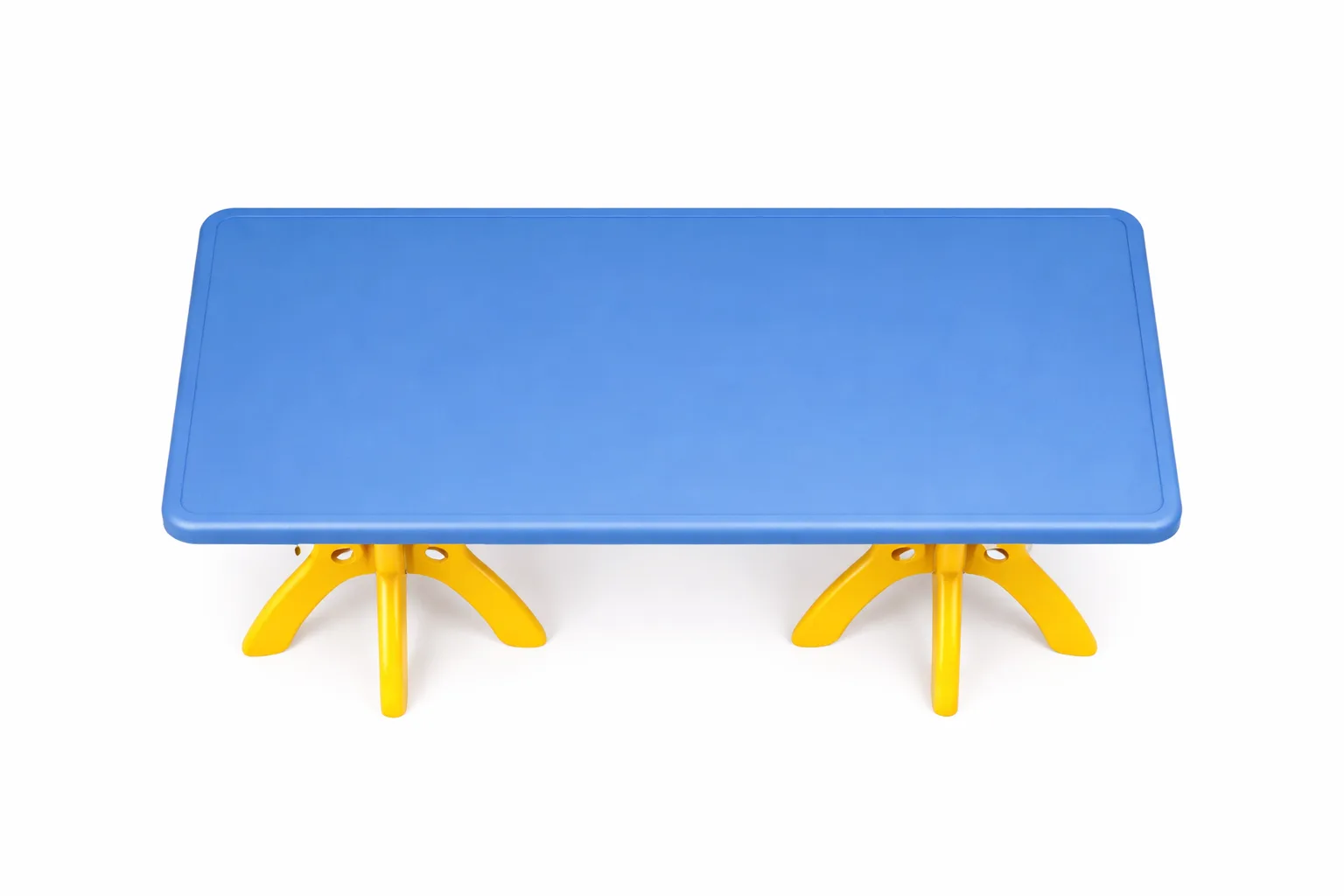 Super Rectangle Kids Plastic Table Blue | Large Activity & Study Table for Children - Image 1