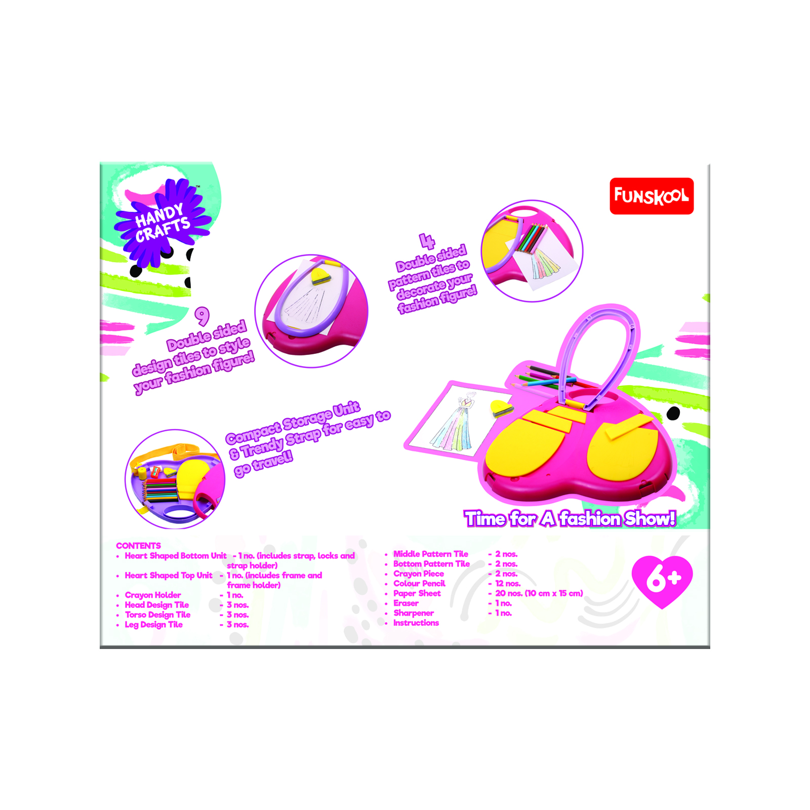 Funskool Heart of Fashion Kit � 500+ Fashion Design Styles for Kids (6+) - Image 4
