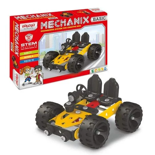 MECHANIX - BASIC | 7+ Years | STEM DIY Building Kit | 90 Pieces | Build 6 Models