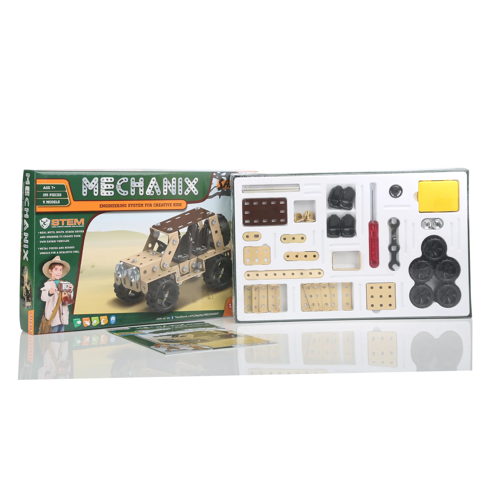 MECHANIX - SAFARI | 8+ Years | STEM DIY Building Kit | 115 Pieces | Build 5 Models - Image 4