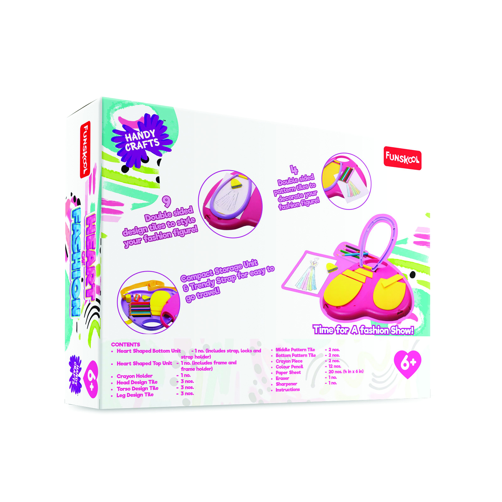 Funskool Heart of Fashion Kit � 500+ Fashion Design Styles for Kids (6+) - Image 5