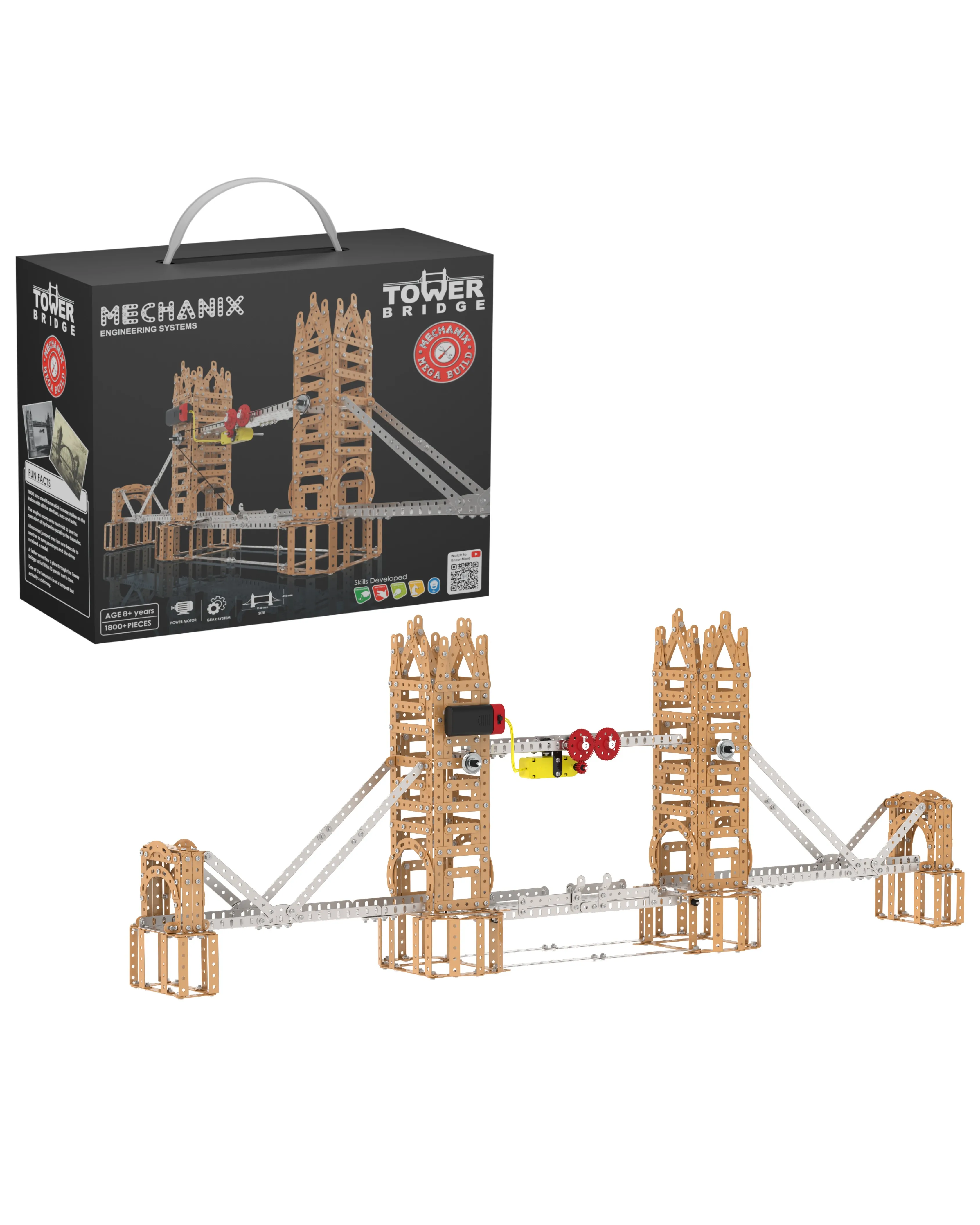 MECHANIX - TOWER BRIDGE | 8+ Years | STEM DIY Building Kit | Pieces | Build Models - Image 2
