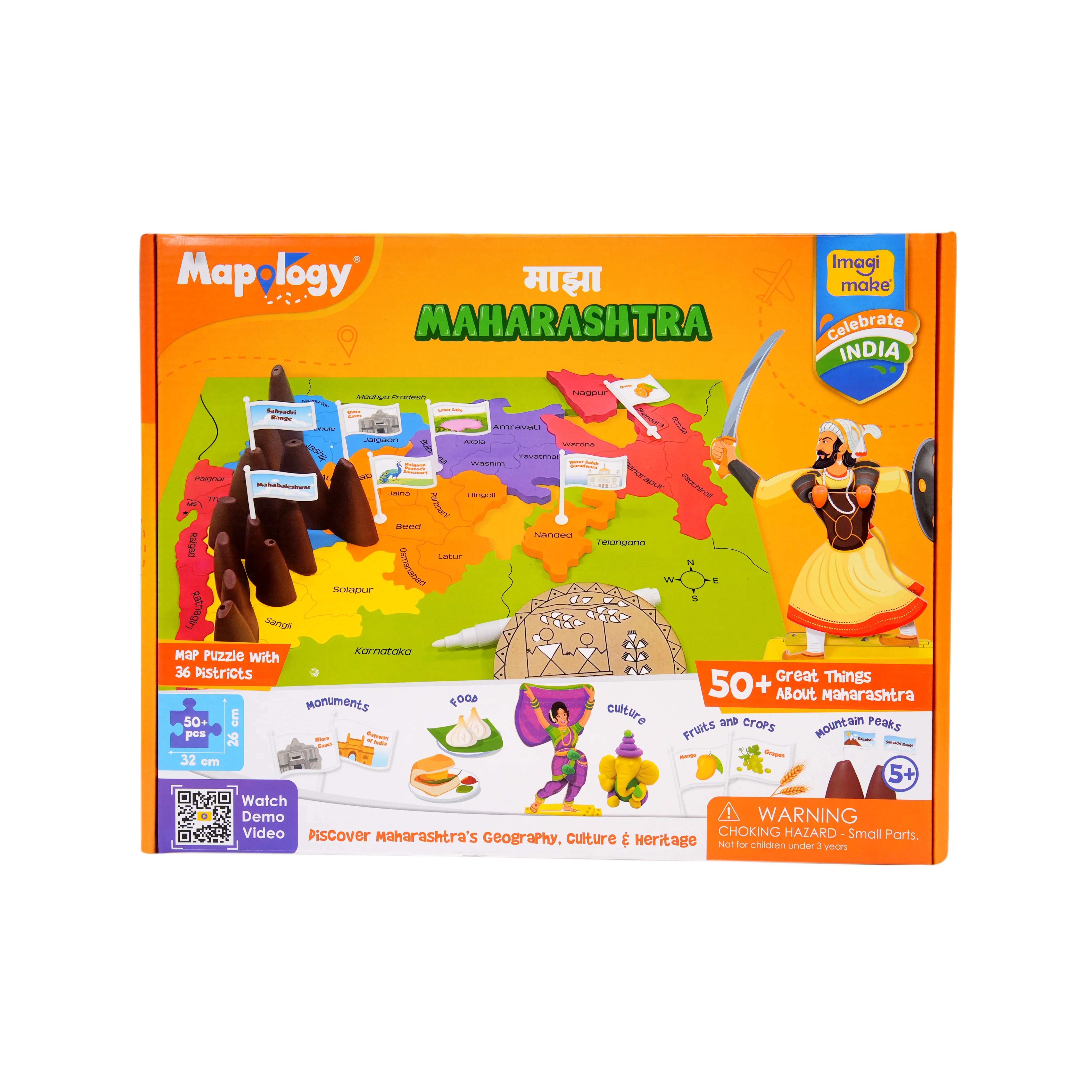 Mapology Physical Features of the World � 3D Geography Puzzle for Kids - Image 1