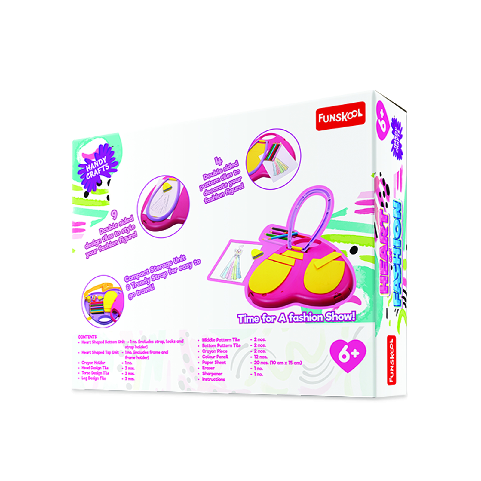 Funskool Heart of Fashion Kit � 500+ Fashion Design Styles for Kids (6+) - Image 1