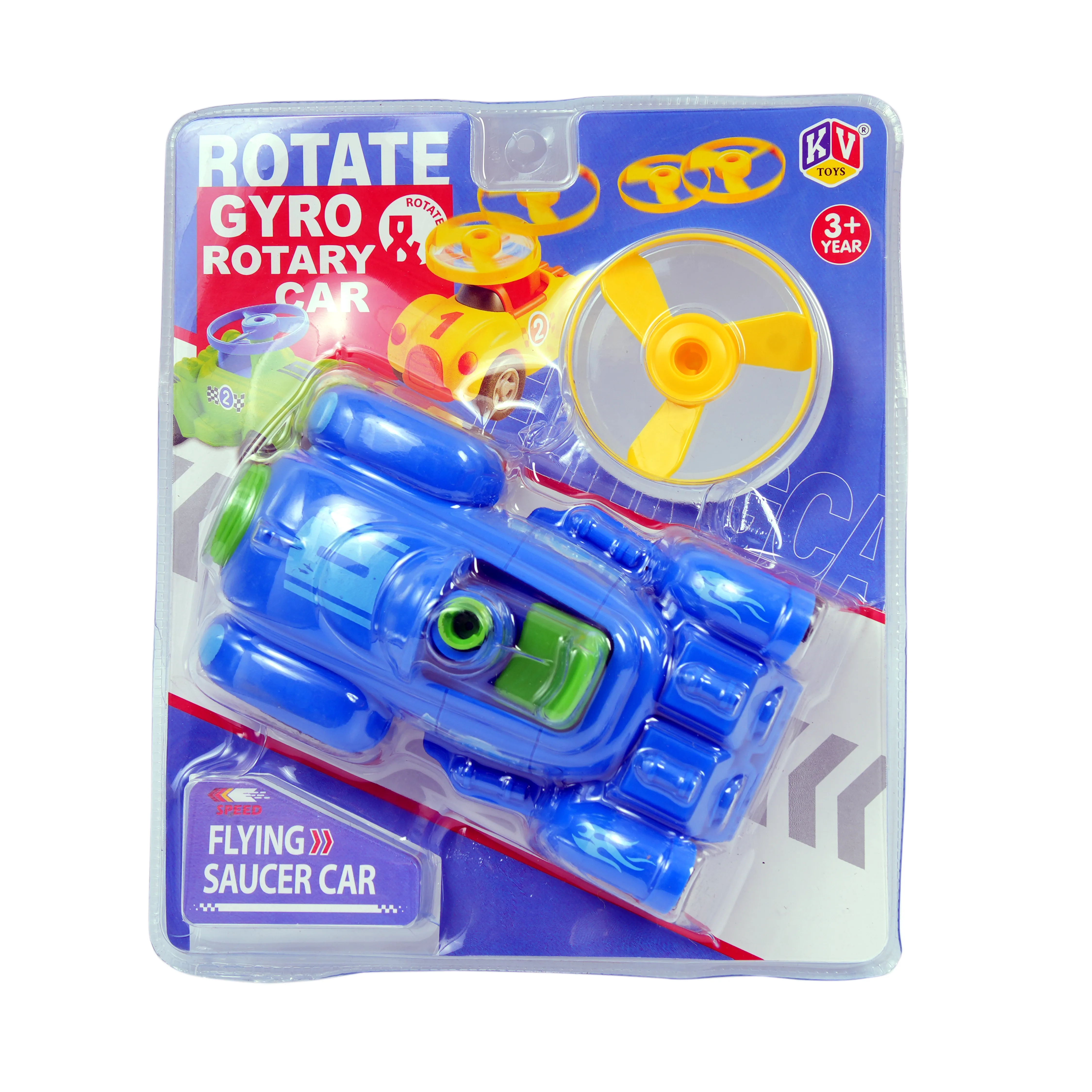 Rotate Gyro Rotary Flying Saucer Car Toy for Kids - Image 1