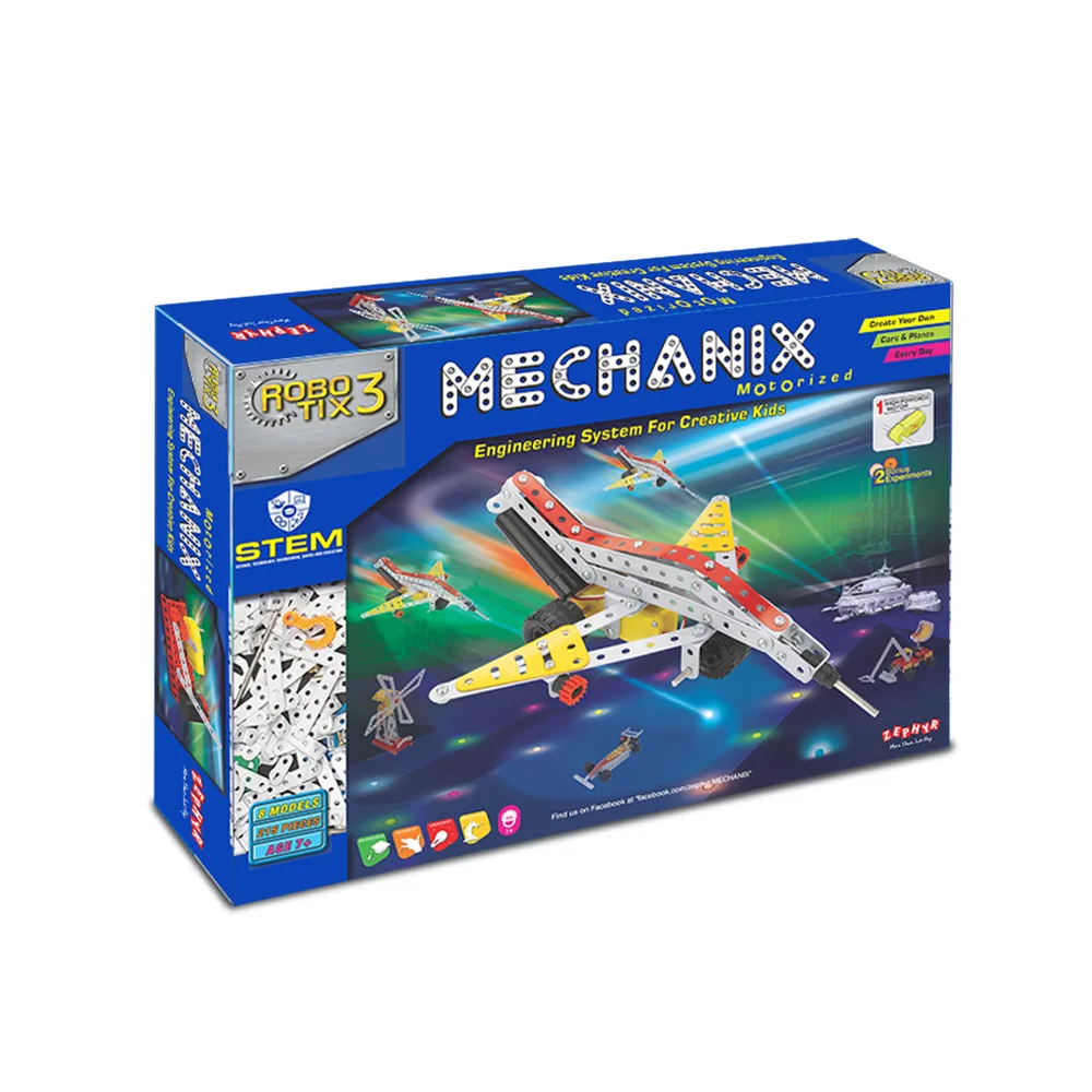 MECHANIX - ROBOTIX - 3 | 8+ Years | STEM DIY Building Kit | 215 Pieces | Build 8 Models - Image 4