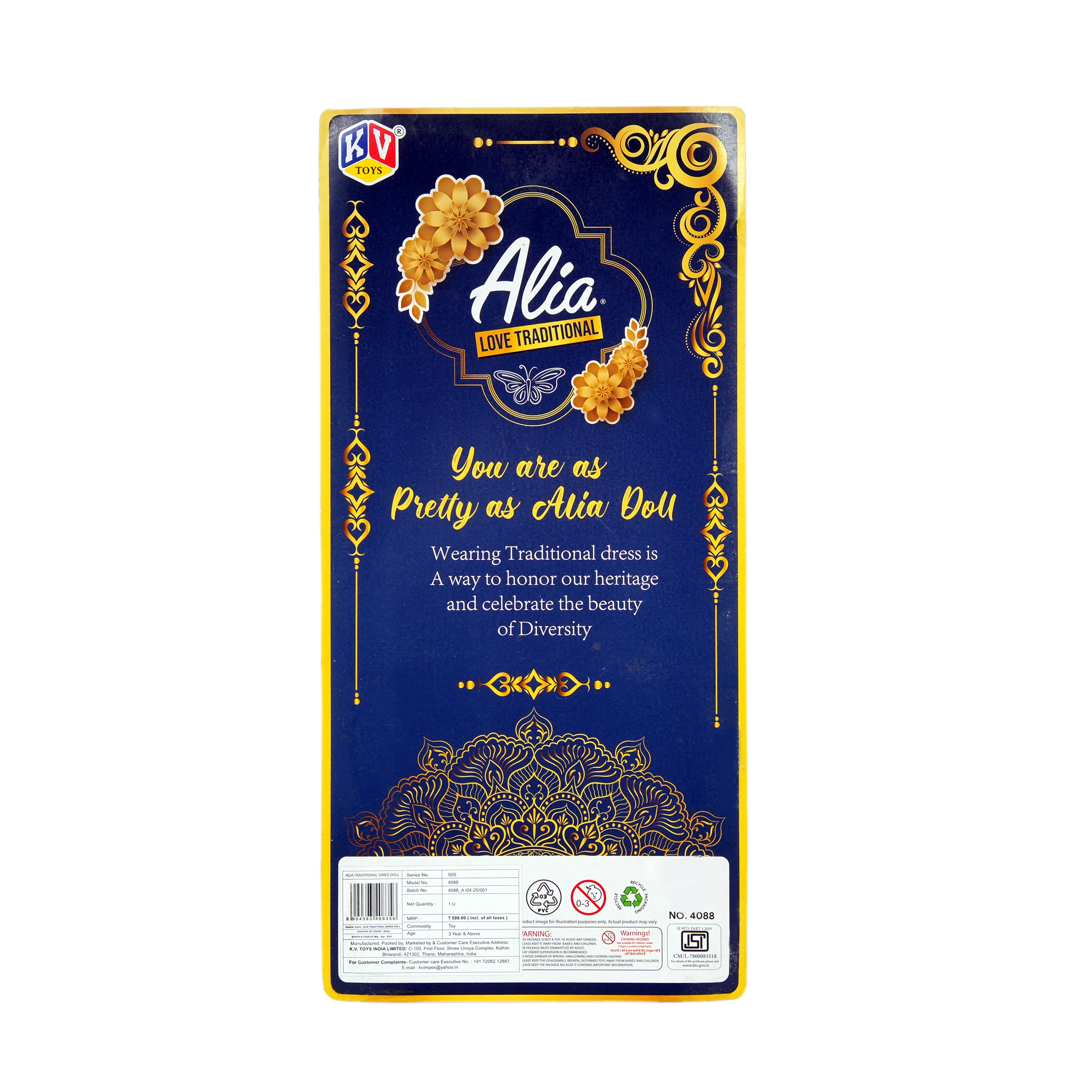 Alia Love Traditional Fashion Doll � Ethnic Wear Style Doll for Girls - Image 2