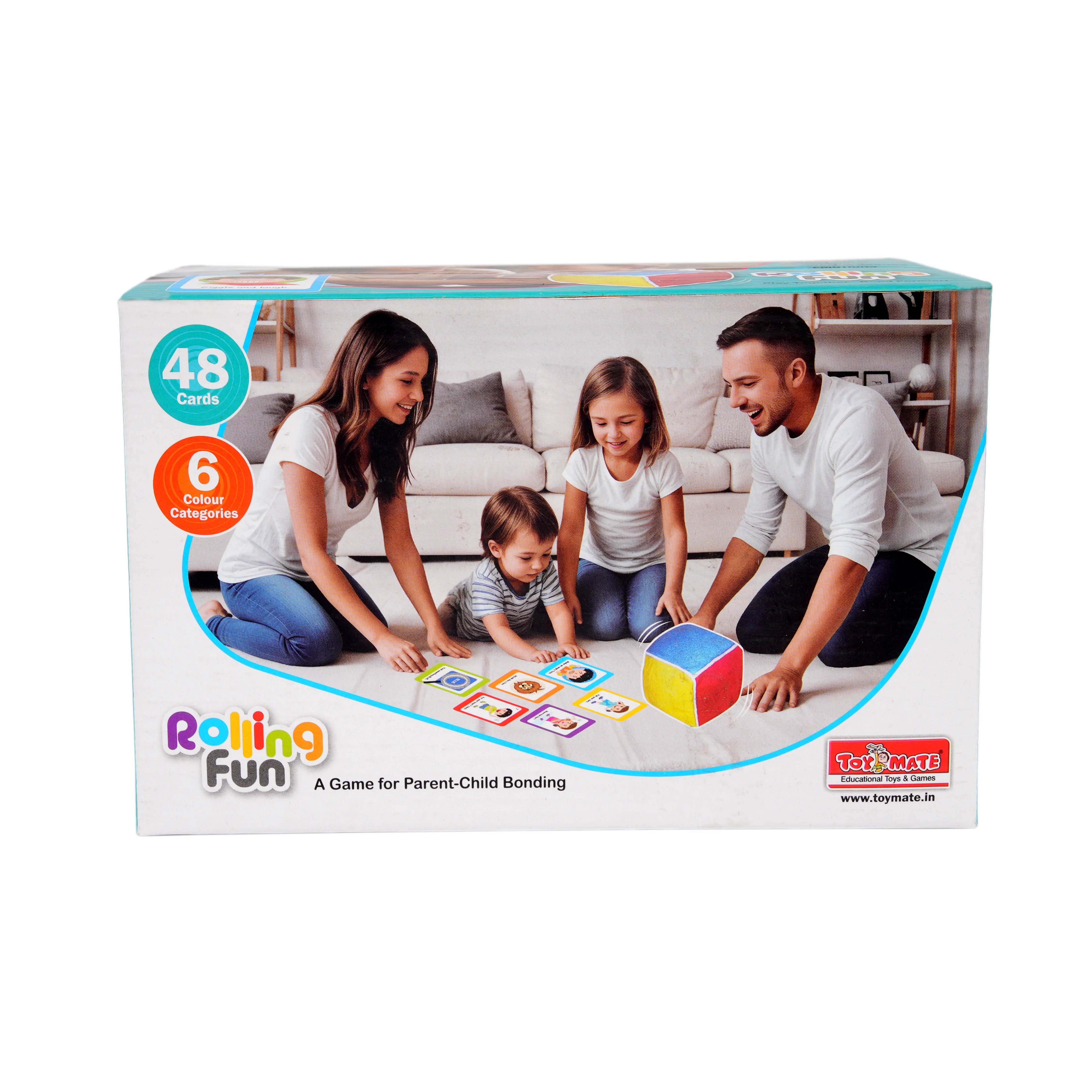 Toymate Rolling Fun Parent-Child Bonding Card Game (48 Cards) - Image 1