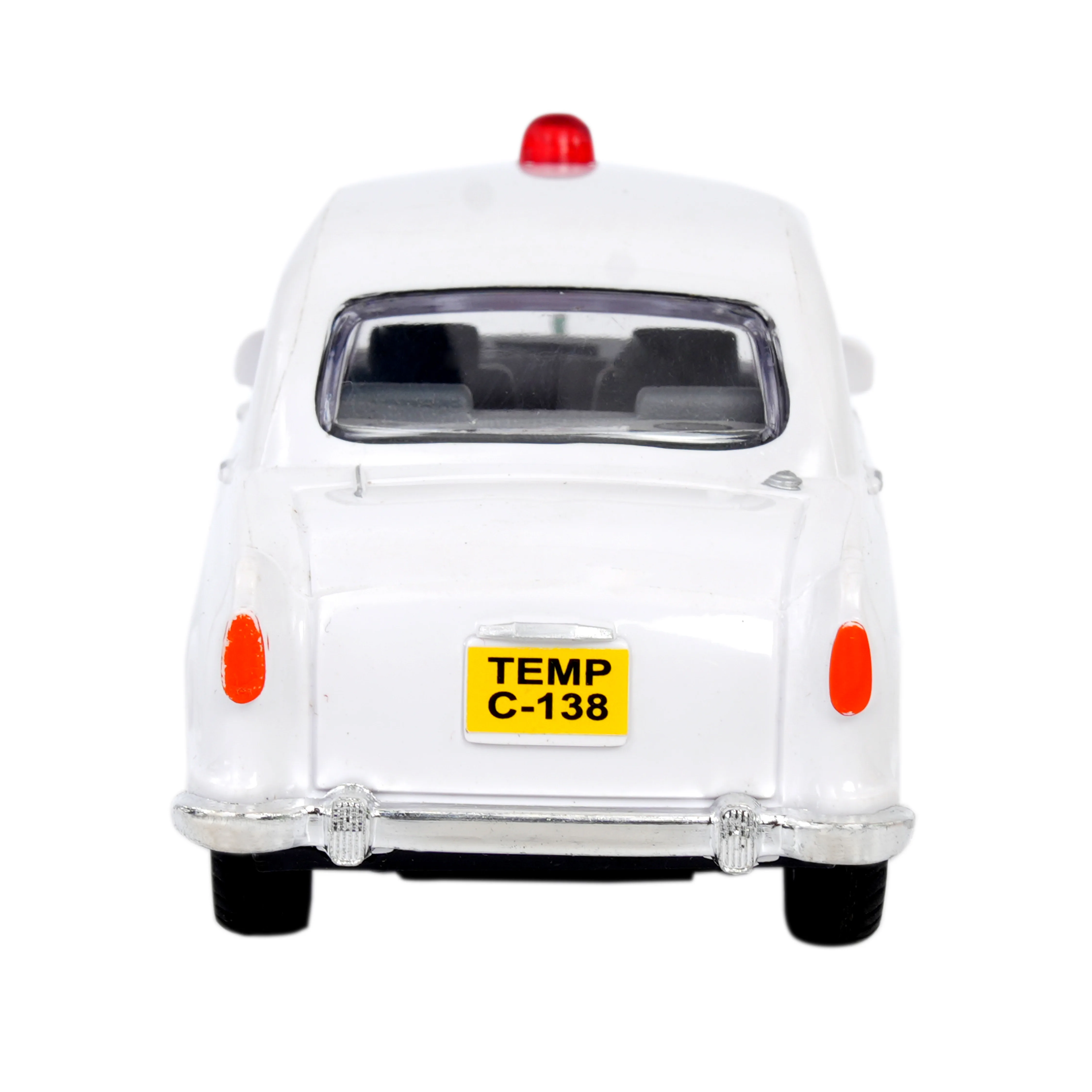 Police Sedan Toy Car � White Classic Die-Cast Model Vehicle for Kids - Image 2