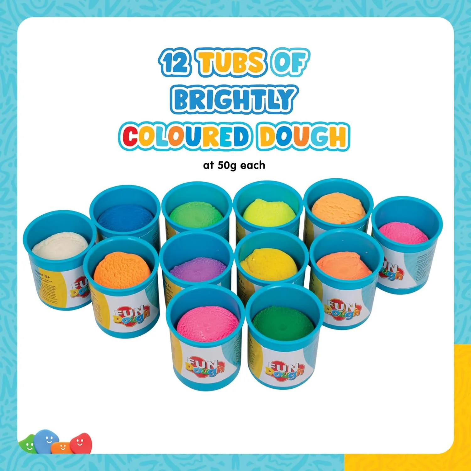 Fundough Box of Colours � 12 Bright Dough Tubs for Kids | Non-Toxic & Creative Play - Image 4