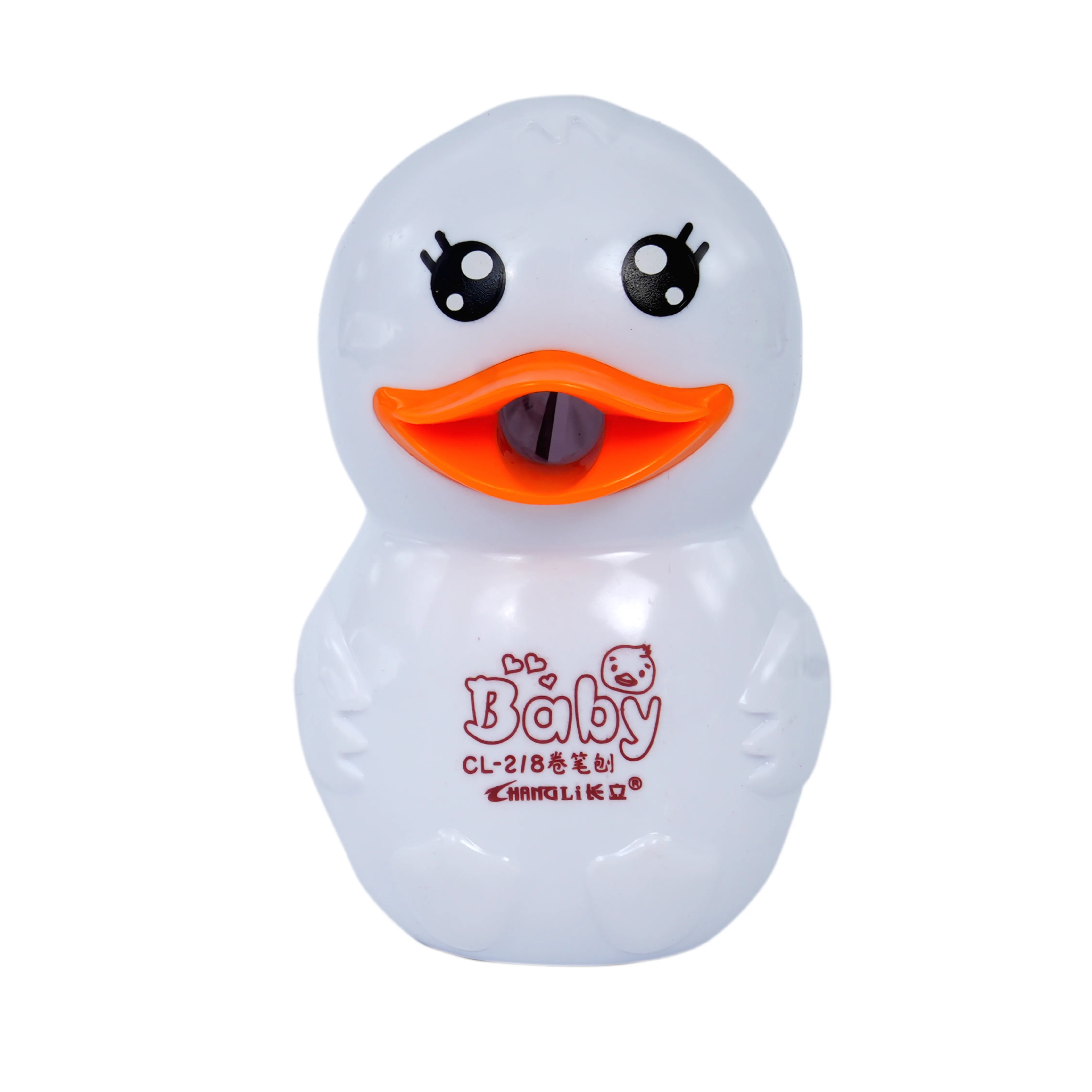 Duck Shape Baby Pencil Sharpener Set (Big & Small Duck) - Image 2