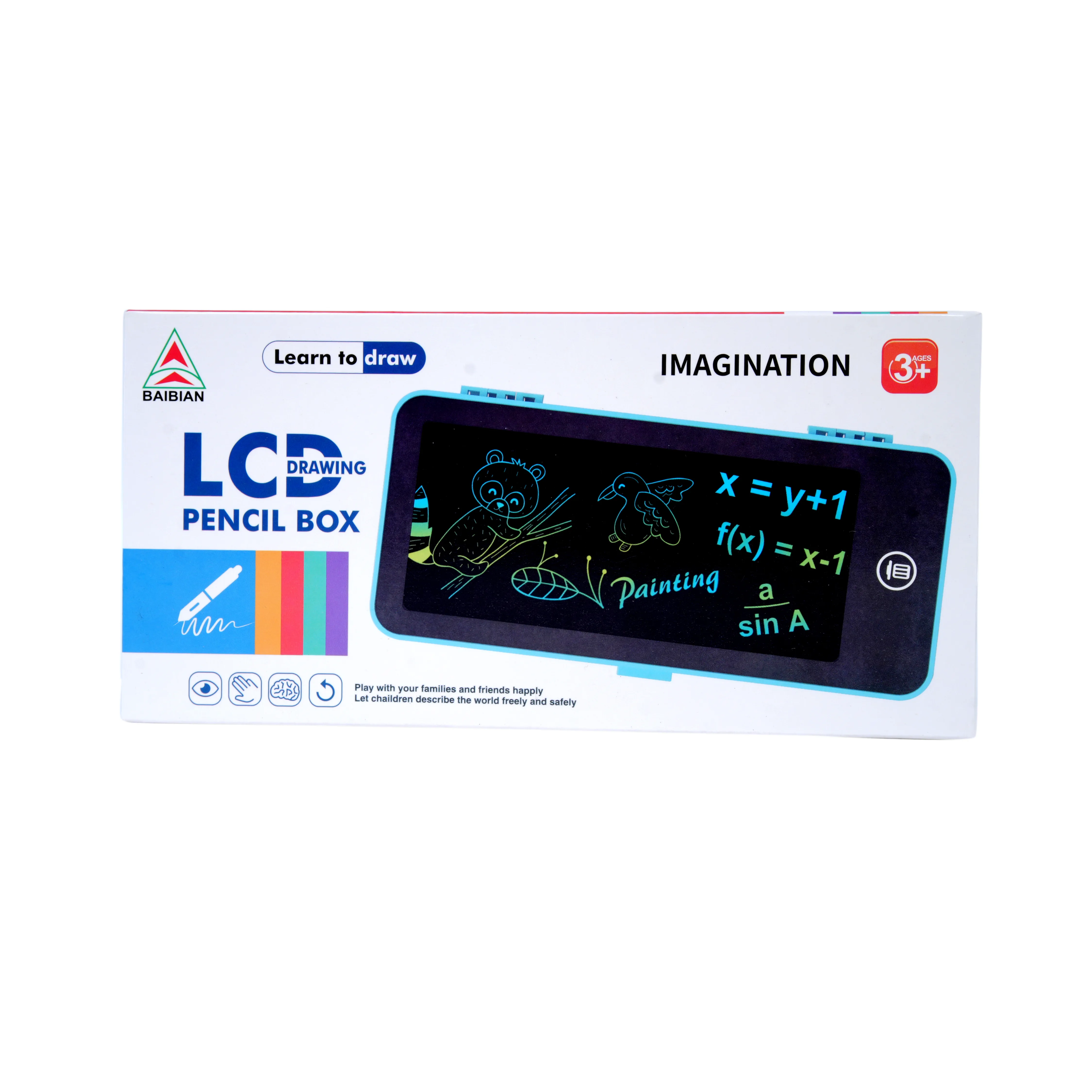 LCD Drawing Pencil Box for Kids - Image 1