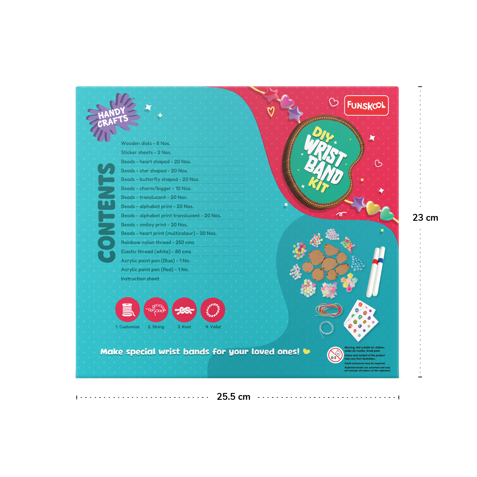 Funskool Handycrafts � DIY Wrist Band Kit (Make Up to 8 Colorful Bands) - Image 3