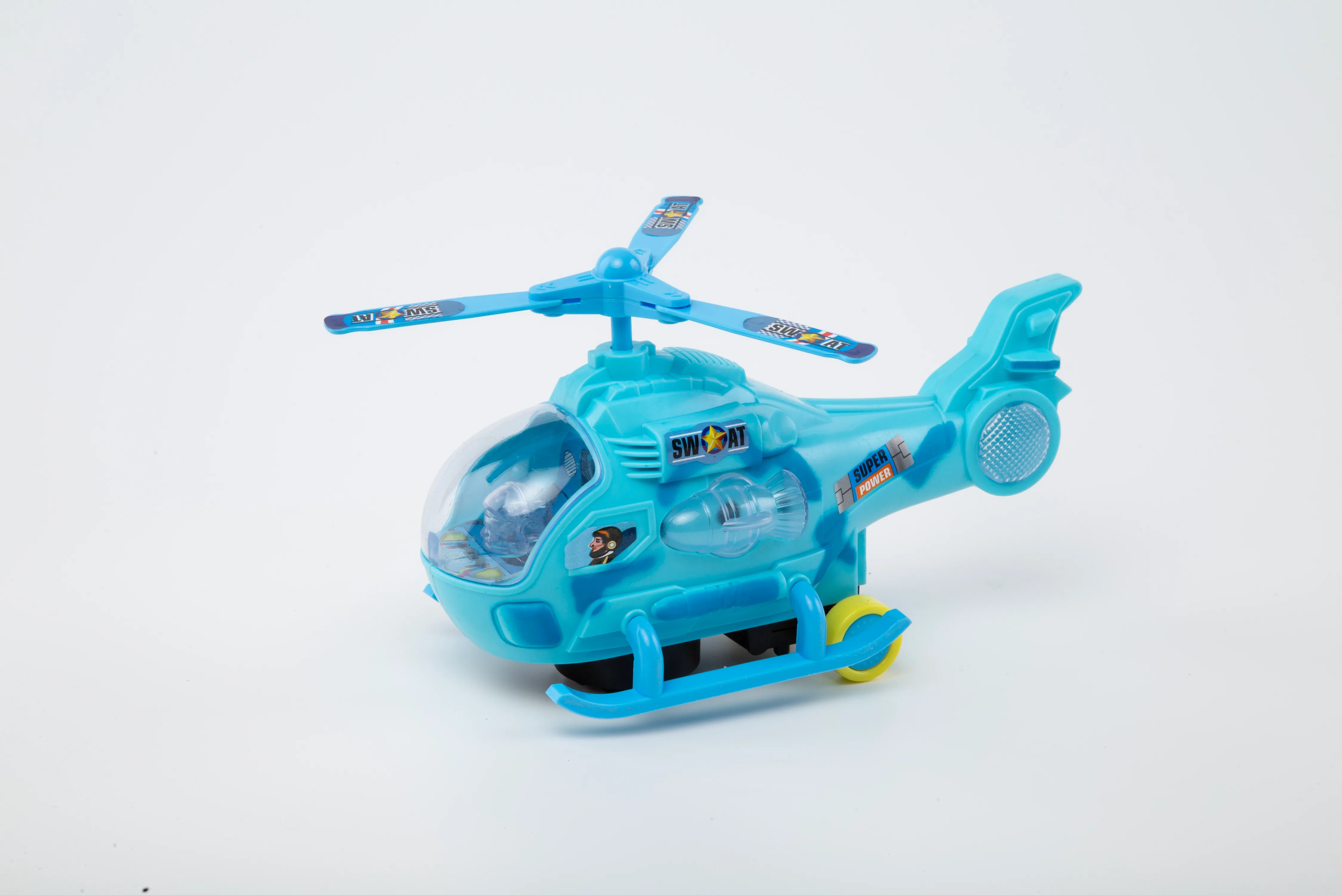 Electric Flash & Light Helicopter Toy for Kids | Rotating Blades, Music & Lights | Lazy Turtle - Image 2